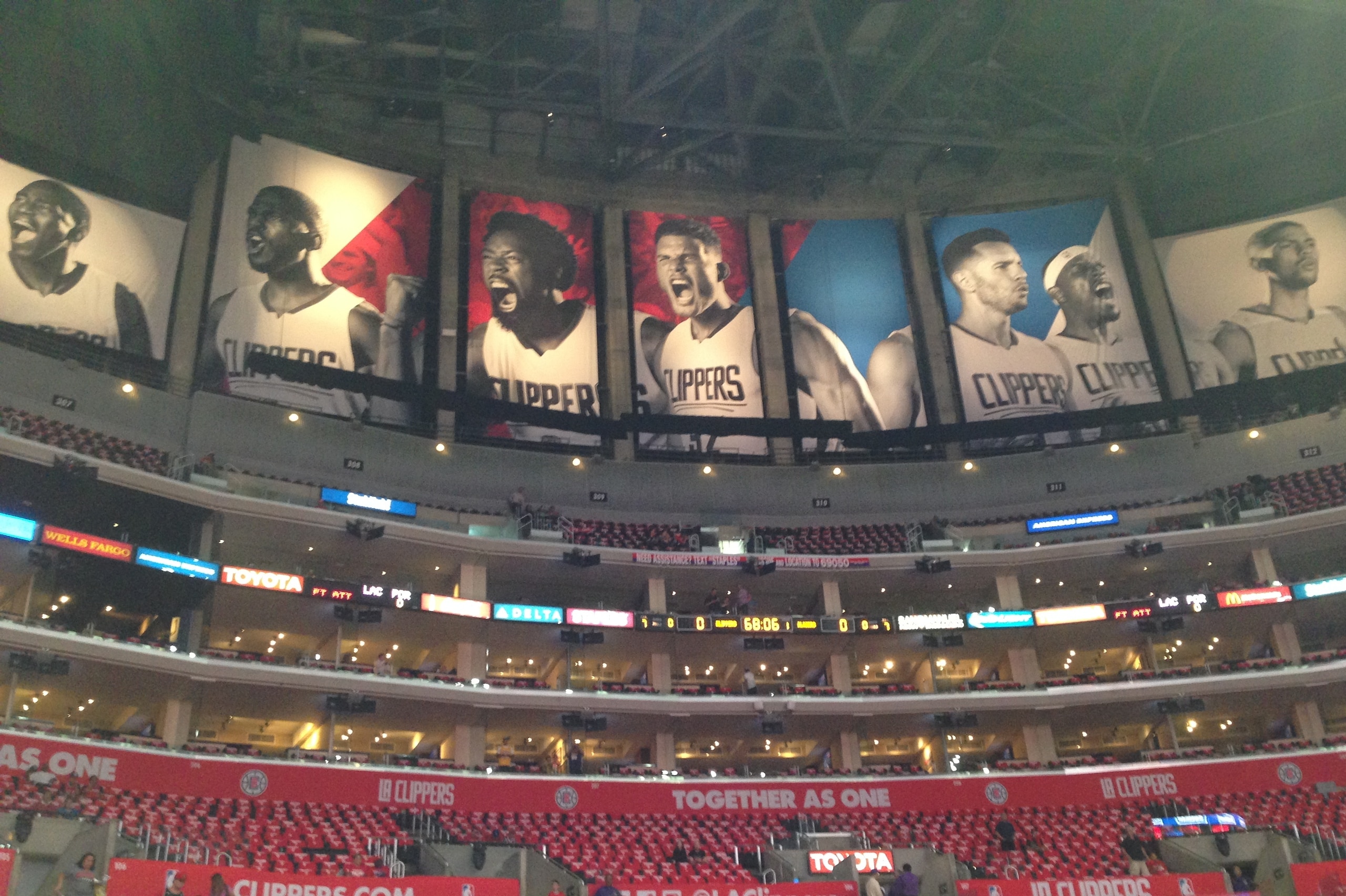 Doc Rivers has had the Lakers' title banners covered during Clippers games since he arrived in 2013. Doc Rivers has had the Lakers' title banners covered during Clippers games since he arrived in 2013.