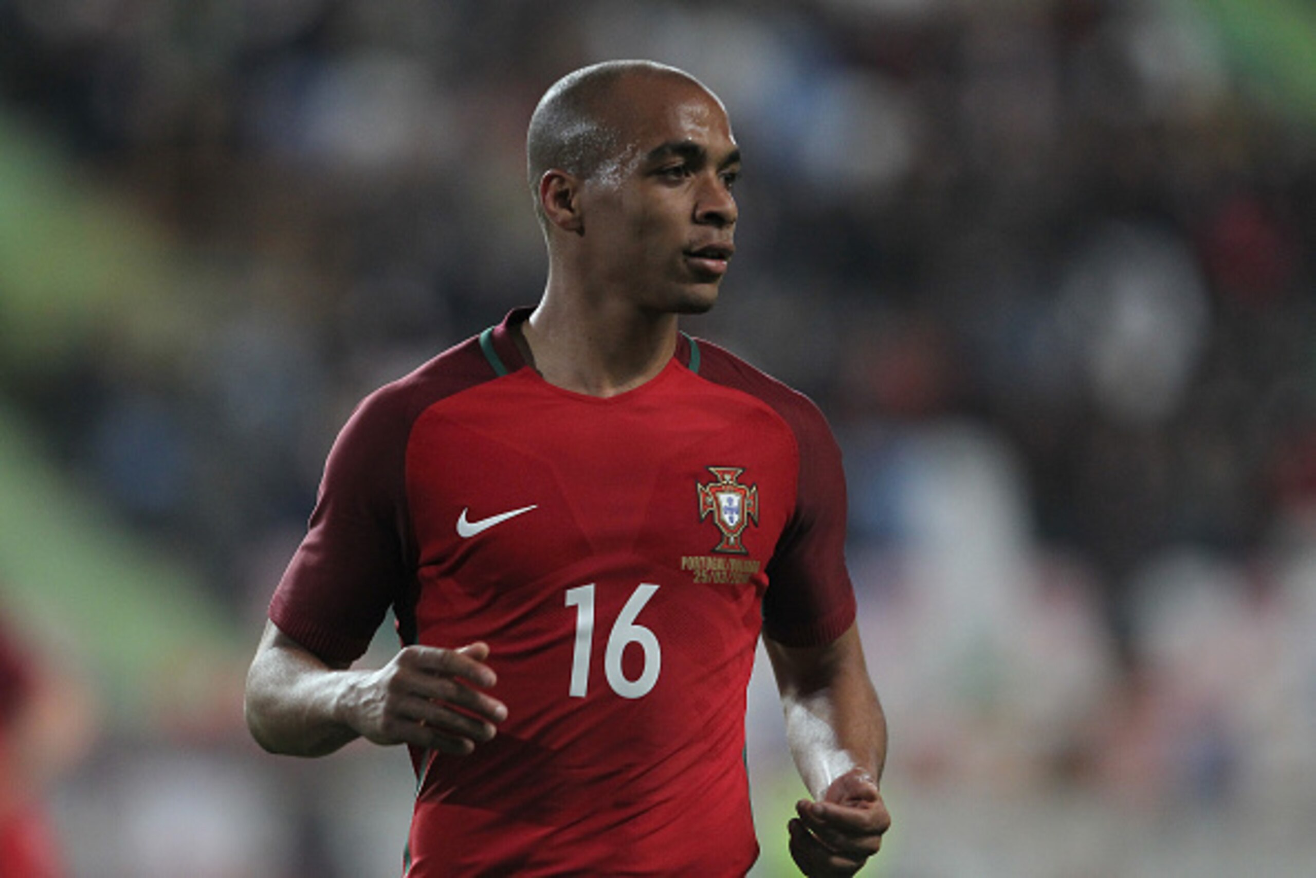LEIRIA, PORTUGAL - MARCH 25: Portuguese midfielder Joao Mario during the match between Portugal and Bulgaria Friendly International at  Estadio Municipal de Leiria on March 25, 2016 in Lisbon, Portugal.  (Photo by Carlos Rodrigues/Getty Images)