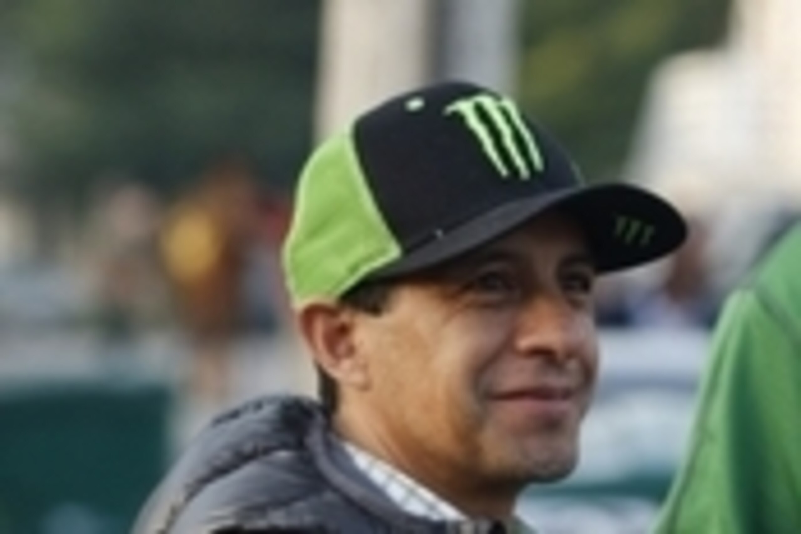 May 2, 2016; Louisville, KY, USA; Victor Espinoza talks with reporters outside of the Bob Baffert barn at Churchill Downs. Mandatory Credit: Mark Zerof-USA TODAY Sports