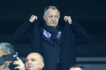 LYON - FEBRUARY 28: President of Lyon Jean-Michel Aulas attends the French Ligue 1 match between Olympique Lyonnais (OL) and Paris Saint-Germain (PSG) at Parc Olympique Lyonnais stadium (Parc OL) on February 28, 2016 in Lyon, France. (Photo by Jean Catuff