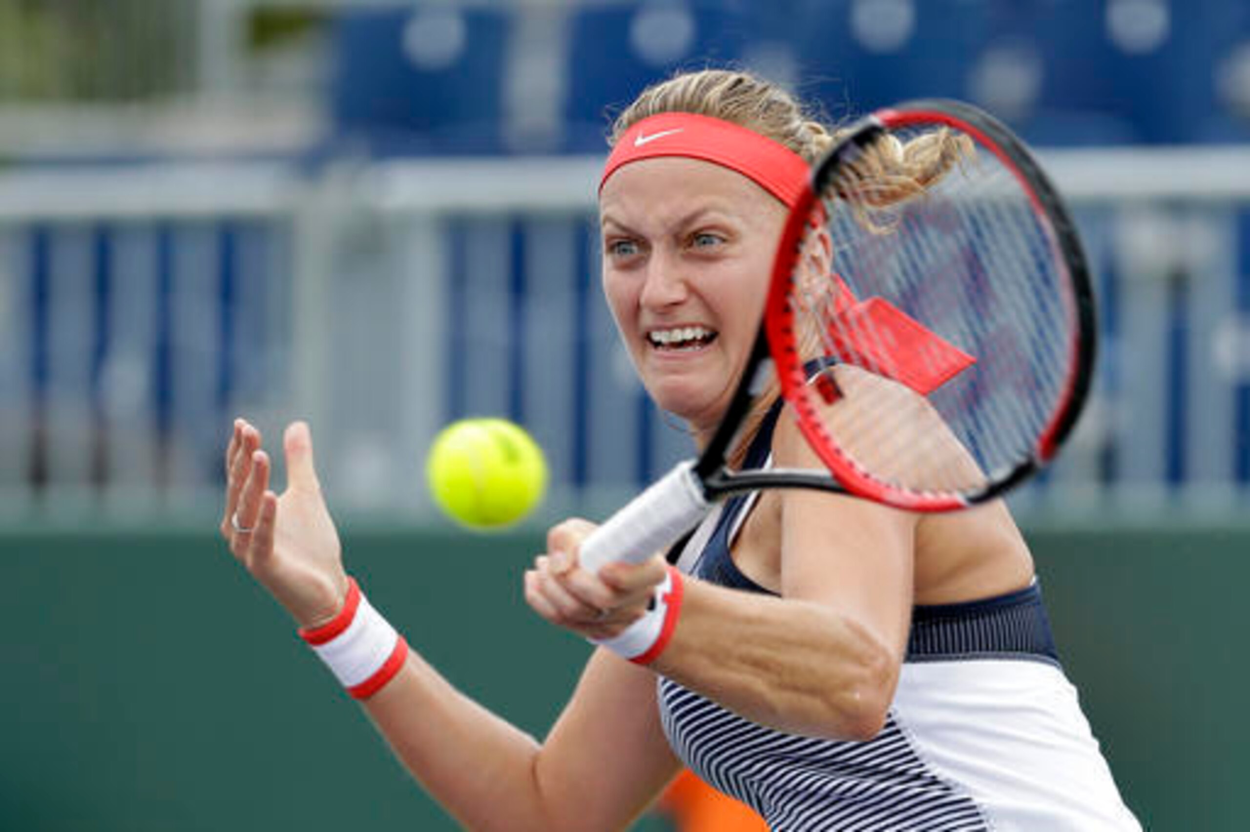Kvitova was knocked out on Wednesday.