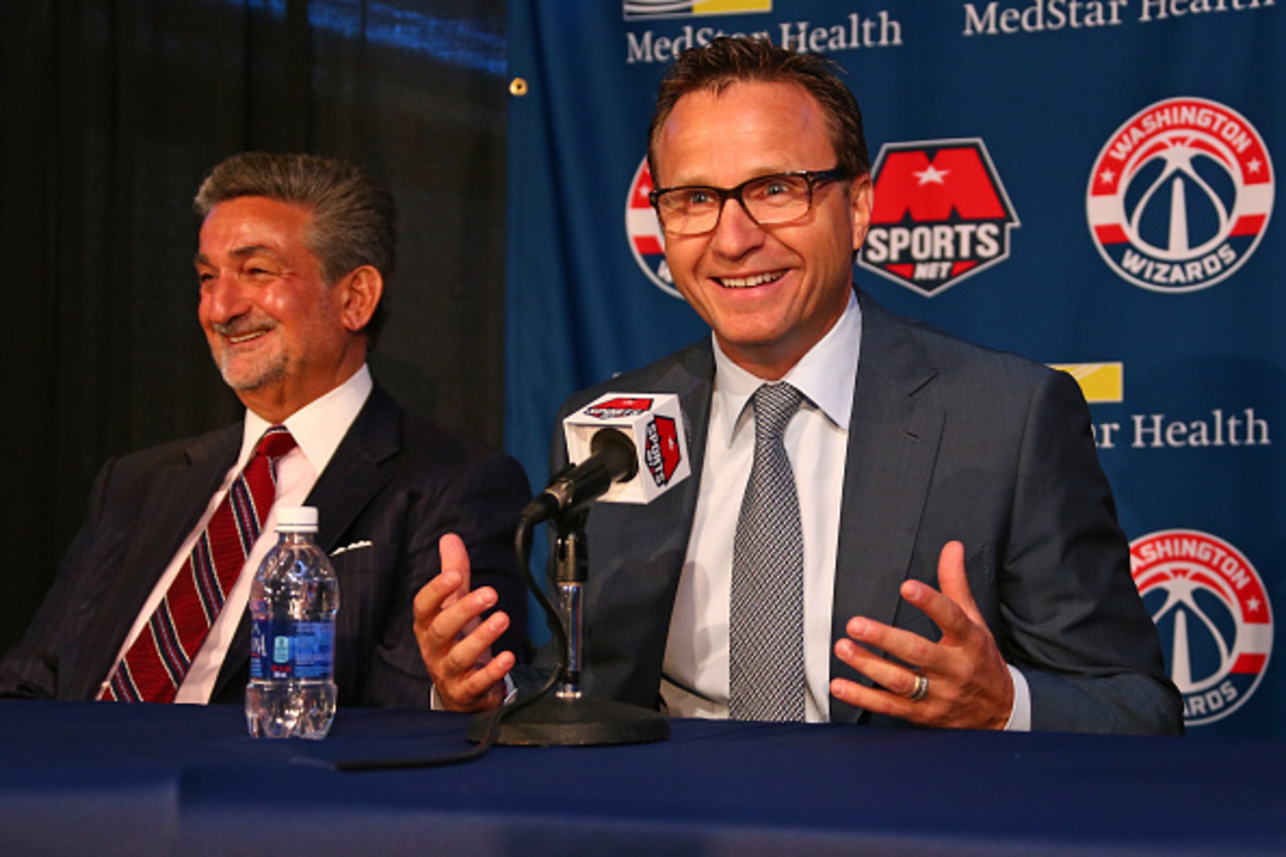 WASHINGTON, DC - APRIL 27:  Washington Wizards head coach Scott Brooks speaks during his introduction press conference on April 27, 2016 at Verizon Center in Washington, DC. NOTE TO USER: User expressly acknowledges and agrees that, by downloading and or 