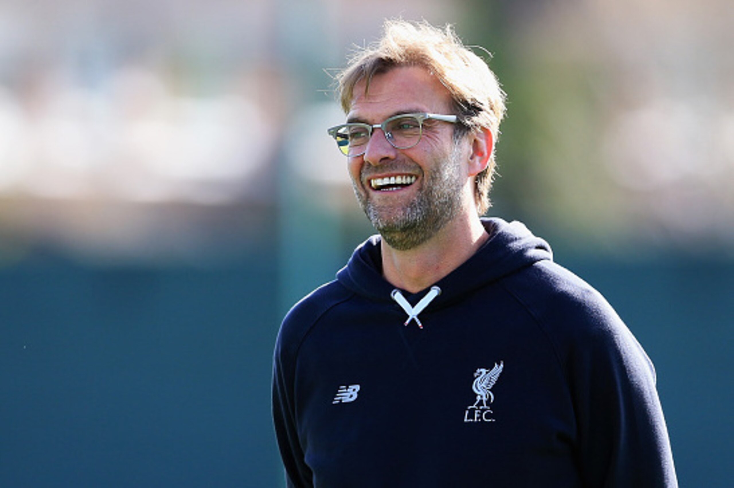 LIVERPOOL, ENGLAND - MAY 04:  Jurgen Klopp, manager of Liverpool looks on during a training session ahead of the UEFA Europa League Semi-Final Second Leg match against Villarreal at Melwood Training Ground on May 4, 2016 in Liverpool, England.  (Photo by 