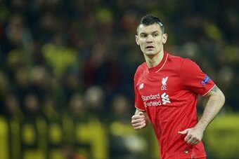 Dejan Lovren of Liverpool FC during the UEFA Europa League quarter-final match between Borussia Dortmund and Liverpool on April 7, 2016 at the Signal Iduna Park stadium at Dortmund, Germany.(Photo by VI Images via Getty Images)