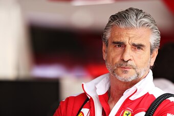 SHANGHAI, CHINA - APRIL 16: Ferrari Team Principal Maurizio Arrivabene in the garage during final practice ahead of the Formula One Grand Prix of China at Shanghai International Circuit on April 16, 2016 in Shanghai, China.  (Photo by Mark Thompson/Getty 