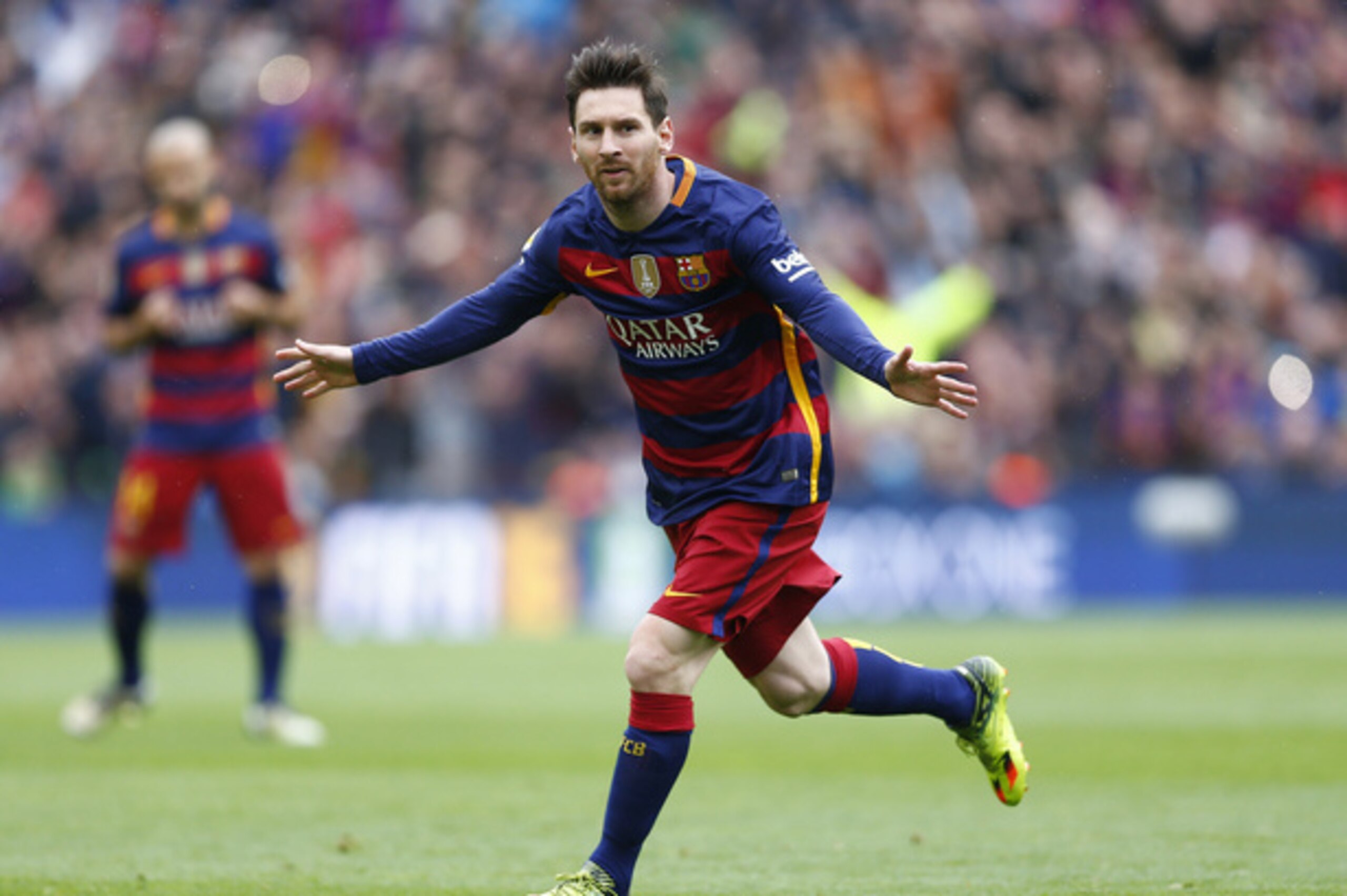 Messi's free-kick opened the scoring against Espanyol.