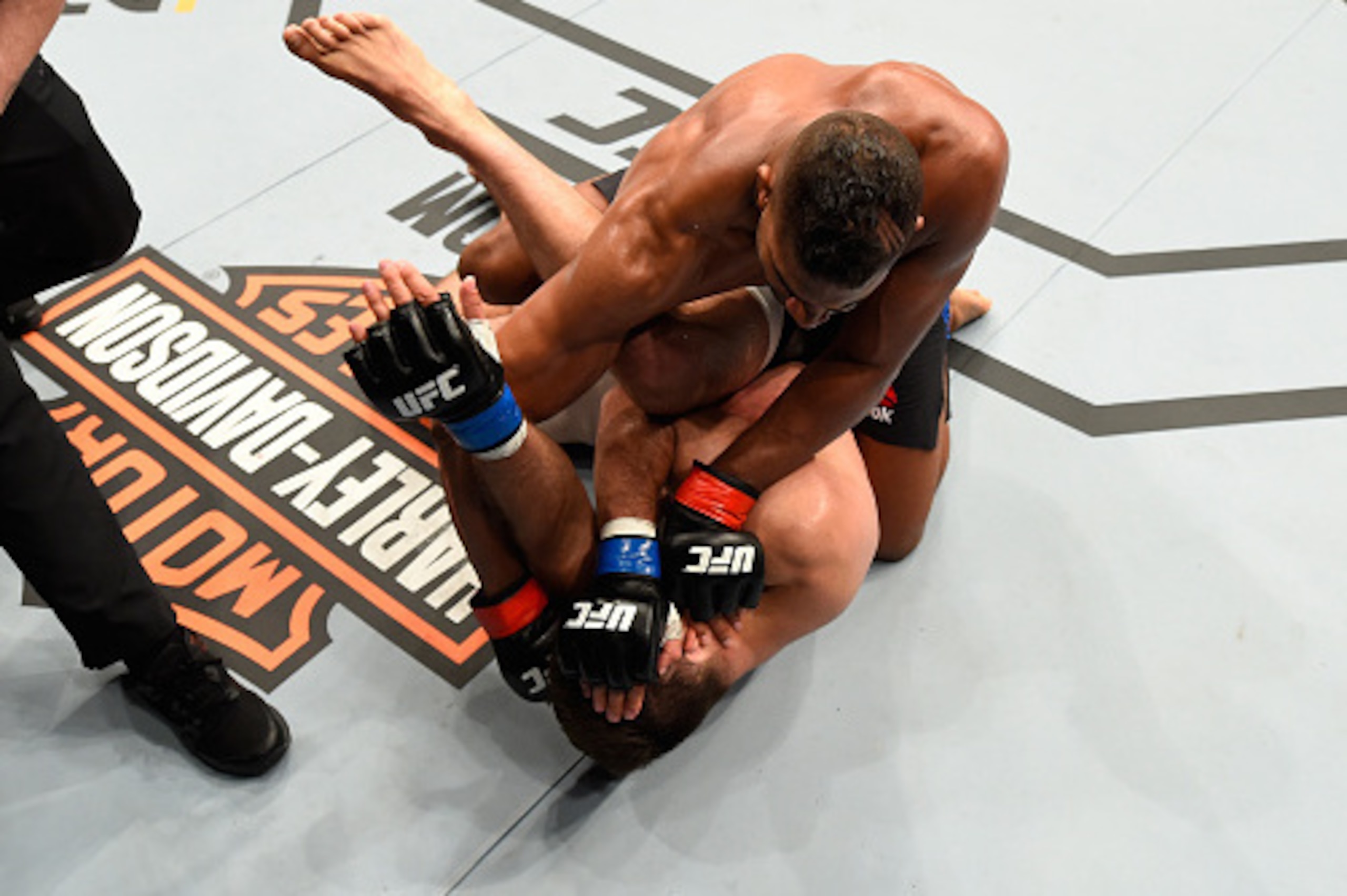 ROTTERDAM, NETHERLANDS - MAY 08: Alistair Overeem (top) punches Andrei Arlovski in their heavyweight bout during the UFC Fight Night event at Ahoy Rotterdam on May 8, 2016 in Rotterdam, Netherlands. (Photo by Josh Hedges/Zuffa LLC/Zuffa LLC via Getty Ima ROTTERDAM, NETHERLANDS - MAY 08: Alistair Overeem (top) punches Andrei Arlovski in their heavyweight bout during the UFC Fight Night event at Ahoy Rotterdam on May 8, 2016 in Rotterdam, Netherlands. (Photo by Josh Hedges/Zuffa LLC/Zuffa LLC via Getty Ima