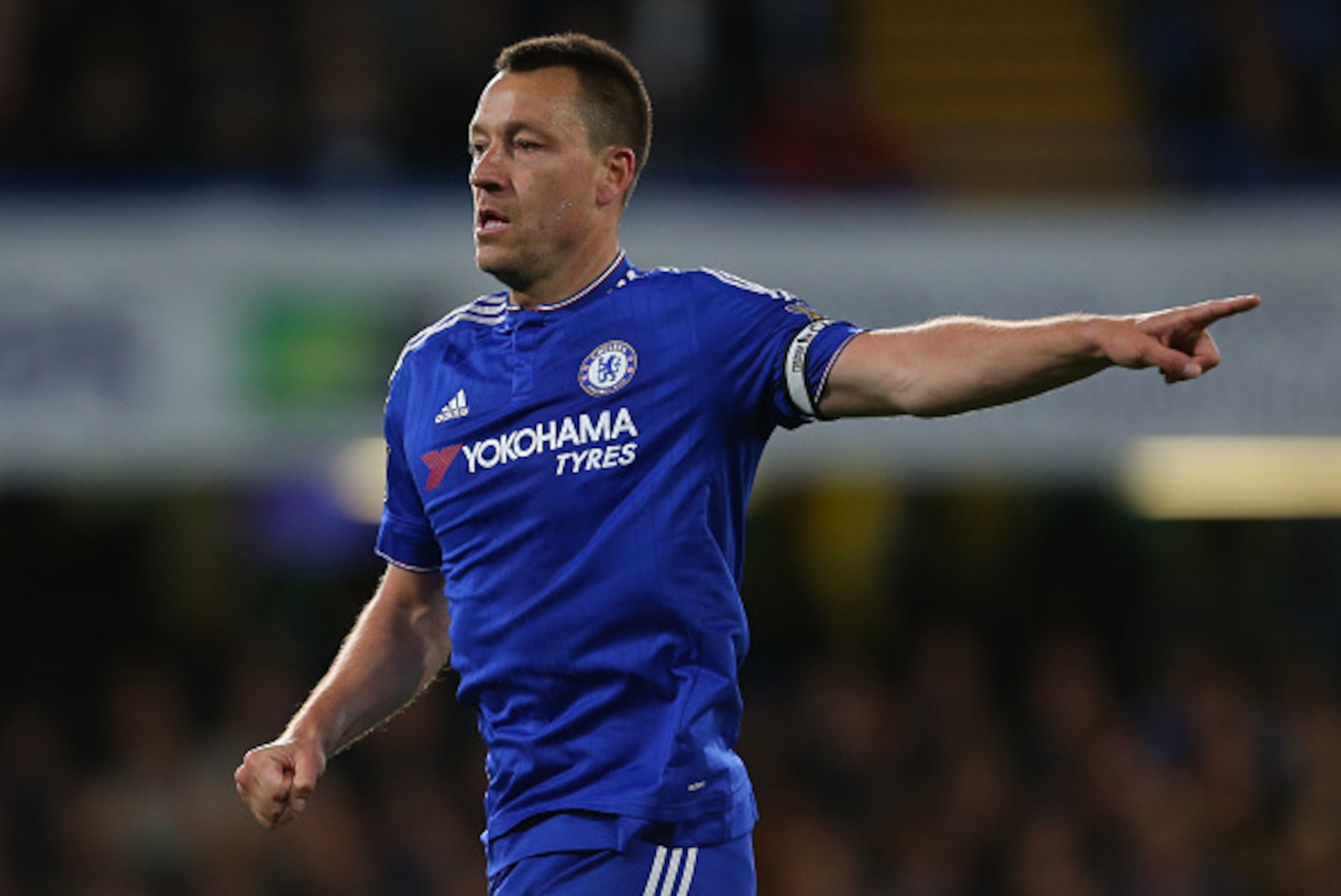 LONDON, ENGLAND - MAY 02 :  John Terry of Chelsea during the Barclays Premier League match between Chelsea and Tottenham Hotspur at Stamford Bridge on May 2, 2016 in London, England.  (Photo by Catherine Ivill - AMA/Getty Images)