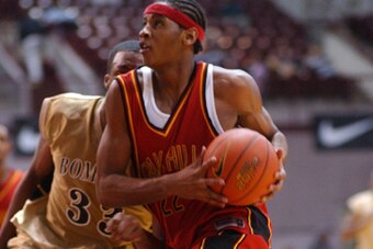 Carmelo Anthony as a player at Oak Hill.