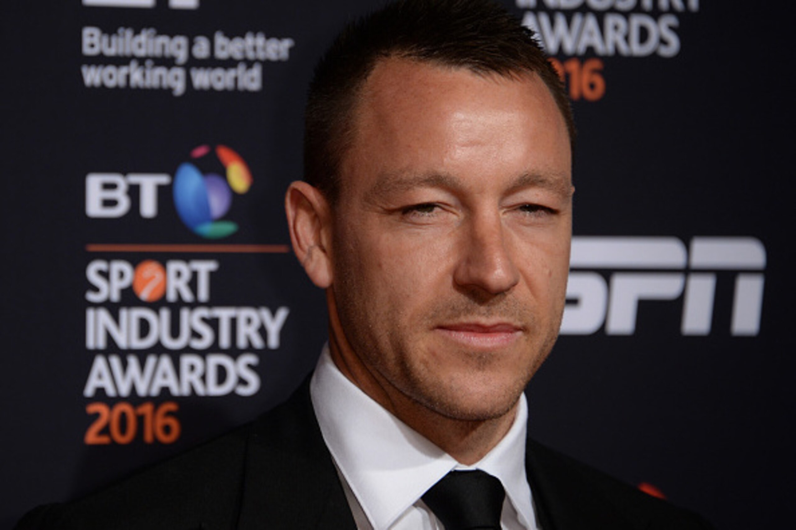 LONDON, ENGLAND - APRIL 28:  Footballer John Terry poses on the red carpet at the BT Sport Industry Awards 2016 at Battersea Evolution on April 28, 2016 in London, England. The BT Sport Industry Awards is the most prestigious commercial sports awards cere
