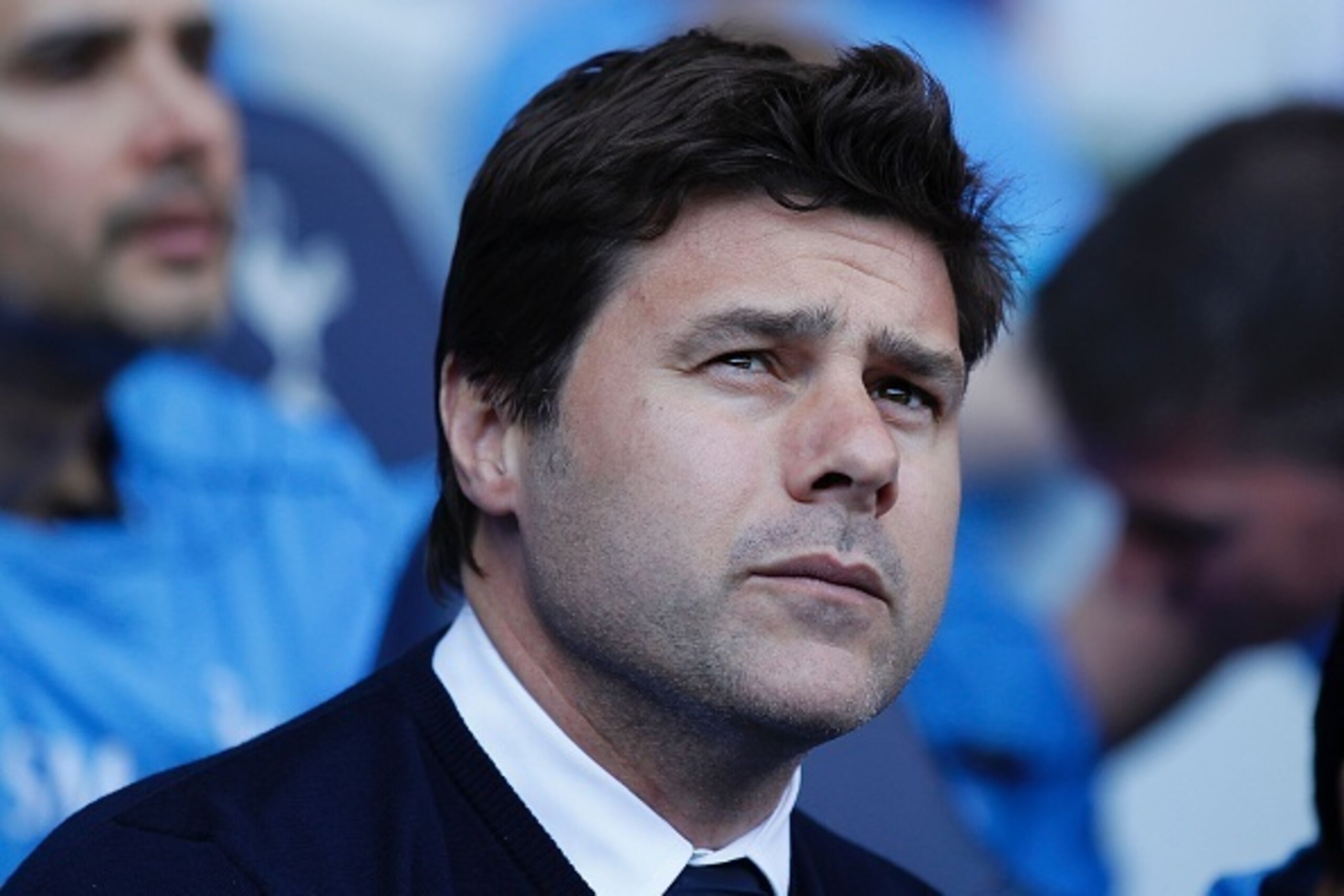 Tottenham Hotspur's Argentinian head coach Mauricio Pochettino looks on before the English Premier League football match between Tottenham Hotspur and Southampton at White Hart Lane in London, on May 8, 2016. / AFP / Ian Kington / RESTRICTED TO EDITORIAL 