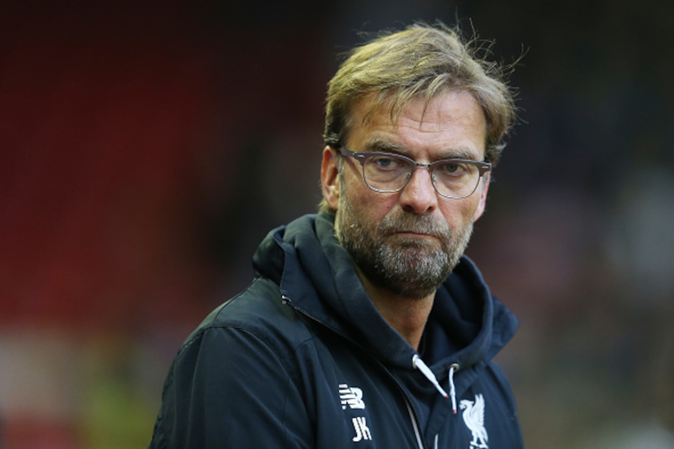 LIVERPOOL, ENGLAND - MAY 11:  Jurgen Klopp, manager of Liverpool looks on during the Barclays Premier League match between Liverpool and Chelsea at Anfield on May 11, 2016 in Liverpool, England.  (Photo by Chris Brunskill/Getty Images)