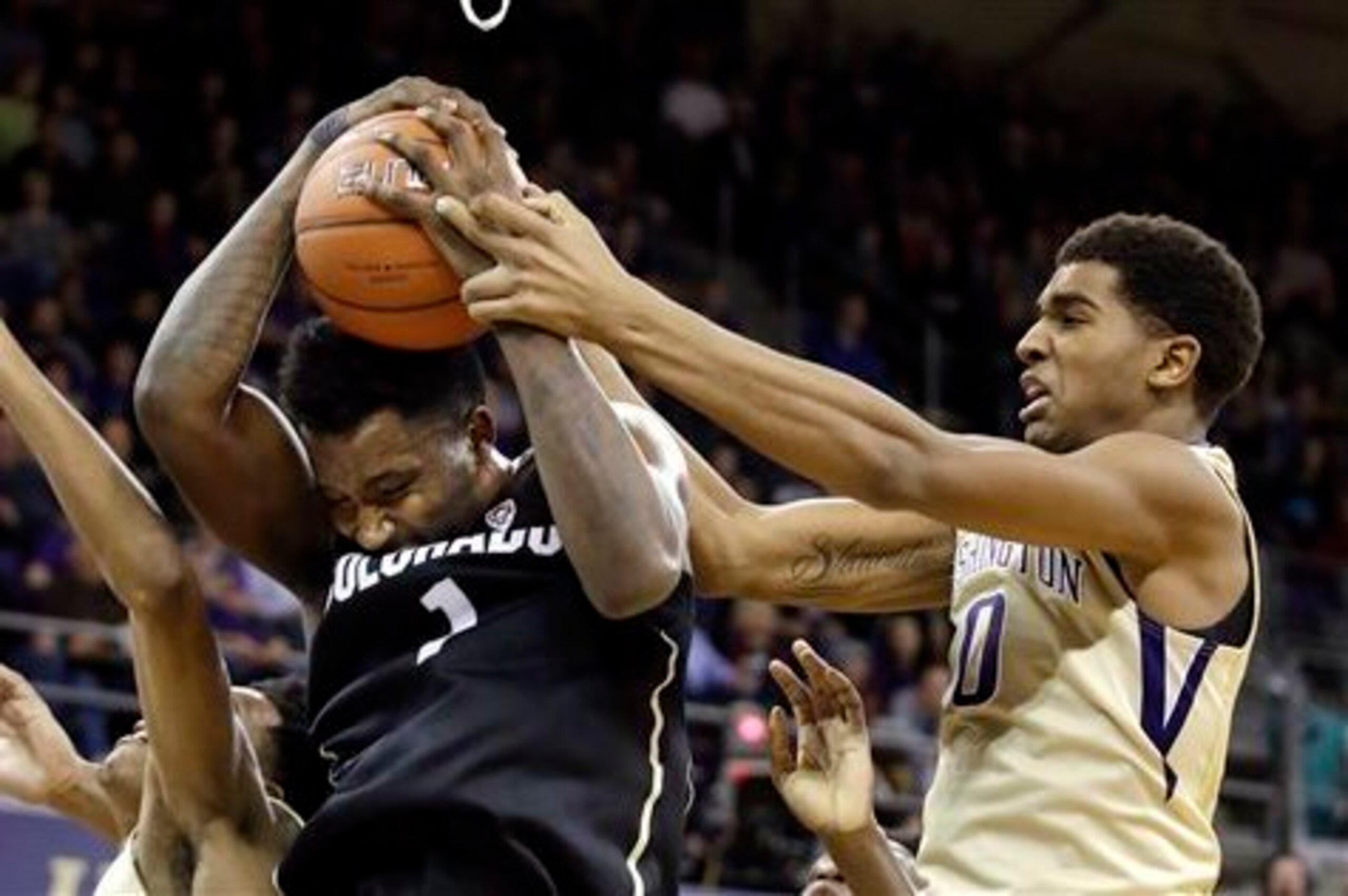 Marquese Chriss (right) frequently got outworked on the glass in his freshman year at Washington. Marquese Chriss (right) frequently got outworked on the glass in his freshman year at Washington.
