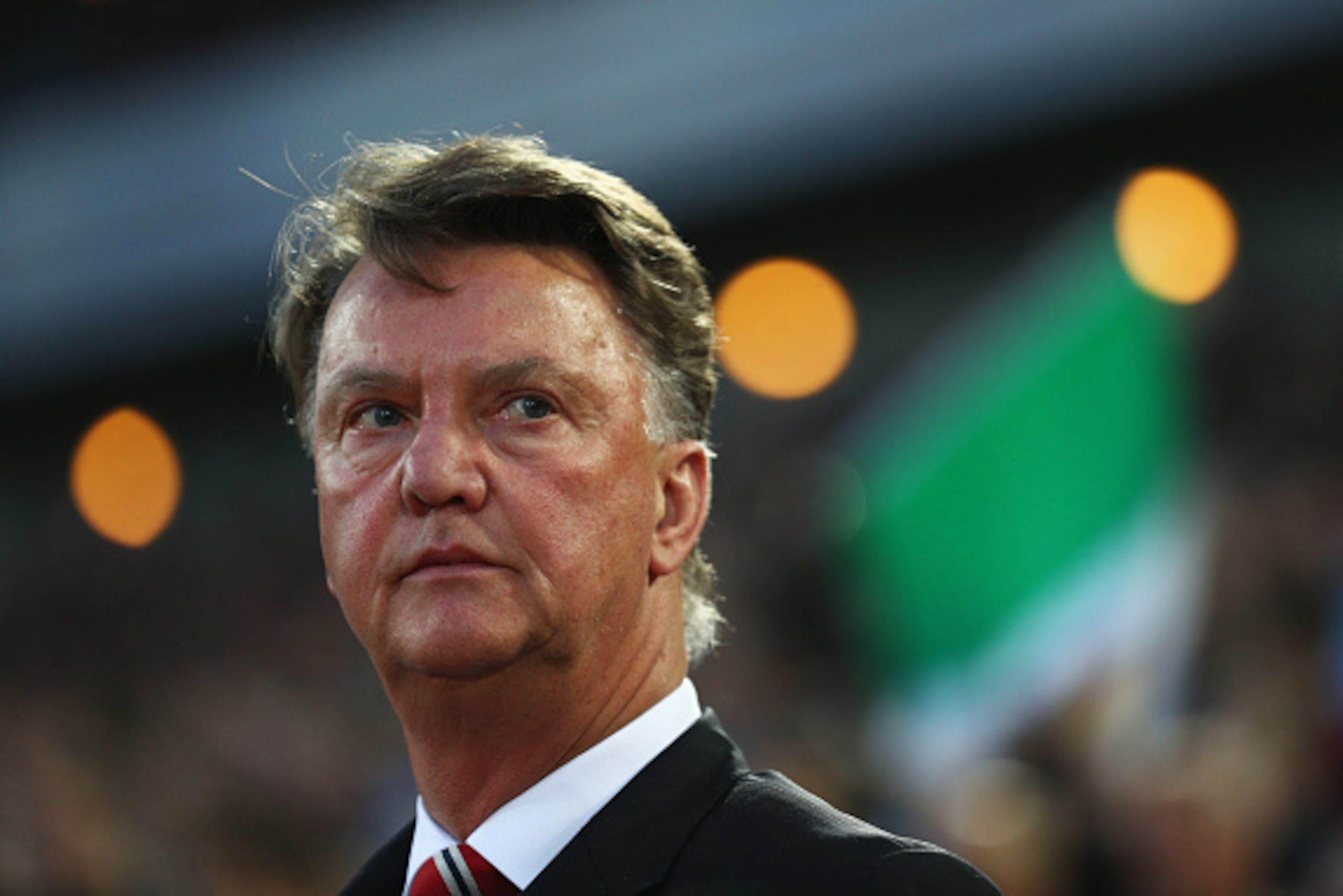 LONDON, UNITED KINGDOM - MAY 10:  Louis van Gaal manager of Manchester United looks on prior to the Barclays Premier League match between West Ham United and Manchester United at the Boleyn Ground on May 10, 2016 in London, England. West Ham United are pl