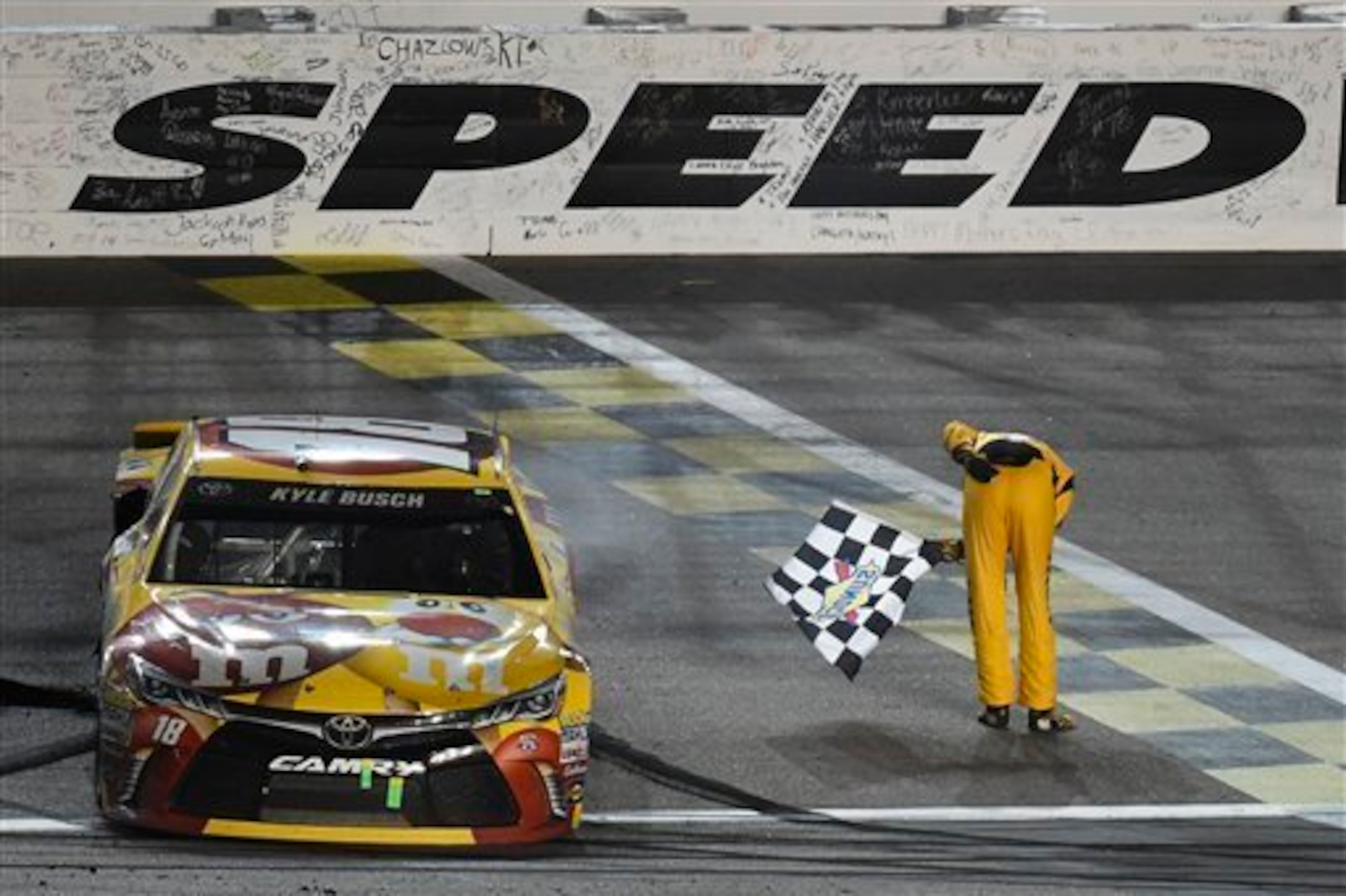 Busch looks to make it two in a row Sunday.