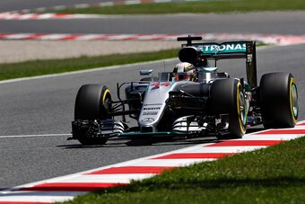 MONTMELO, SPAIN - MAY 14: Lewis Hamilton of Great Britain driving the (44) Mercedes AMG Petronas F1 Team Mercedes F1 WO7 Mercedes PU106C Hybrid turbo on track during qualifying for the Spanish Formula One Grand Prix at Circuit de Catalunya on May 14, 2016
