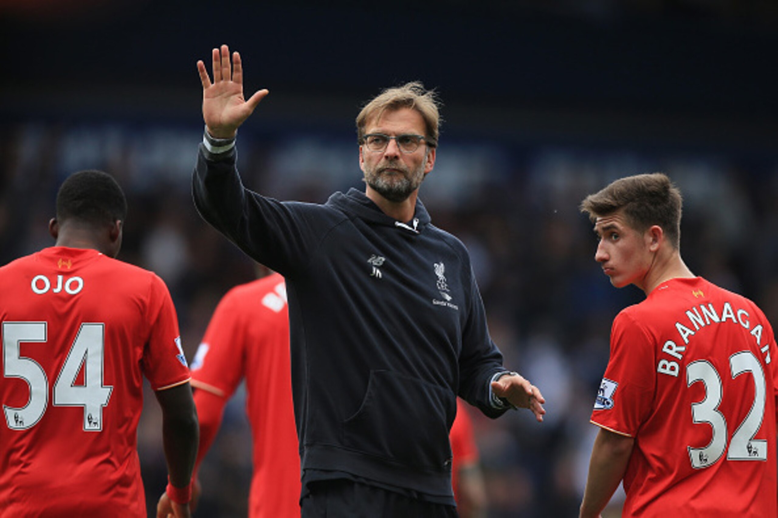 WEST BROMWICH, ENGLAND - MAY 15: Jurgen Klopp, manager of Liverpool applauds supporters after the Barclays Premier League match between West Bromwich Albion and Liverpool at The Hawthorns on May 15, 2016 in West Bromwich, England.