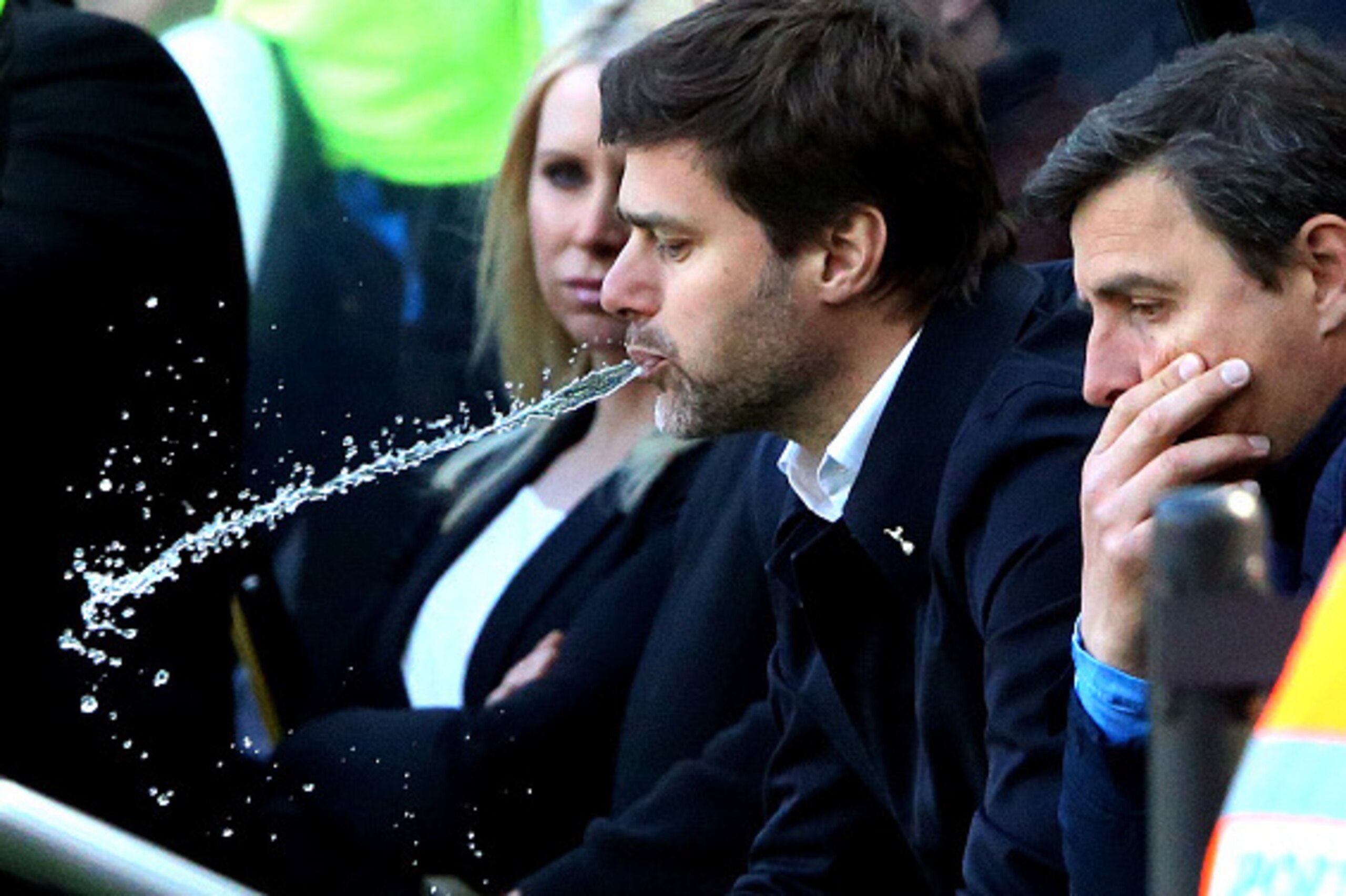 Tottenham Hotspur's Argentinian head coach Mauricio Pochettino reacts to Newcastle scoring another goal during the English Premier League football match between Newcastle United and Tottenham Hotspur at St James' Park in Newcastle-upon-Tyne, north east En