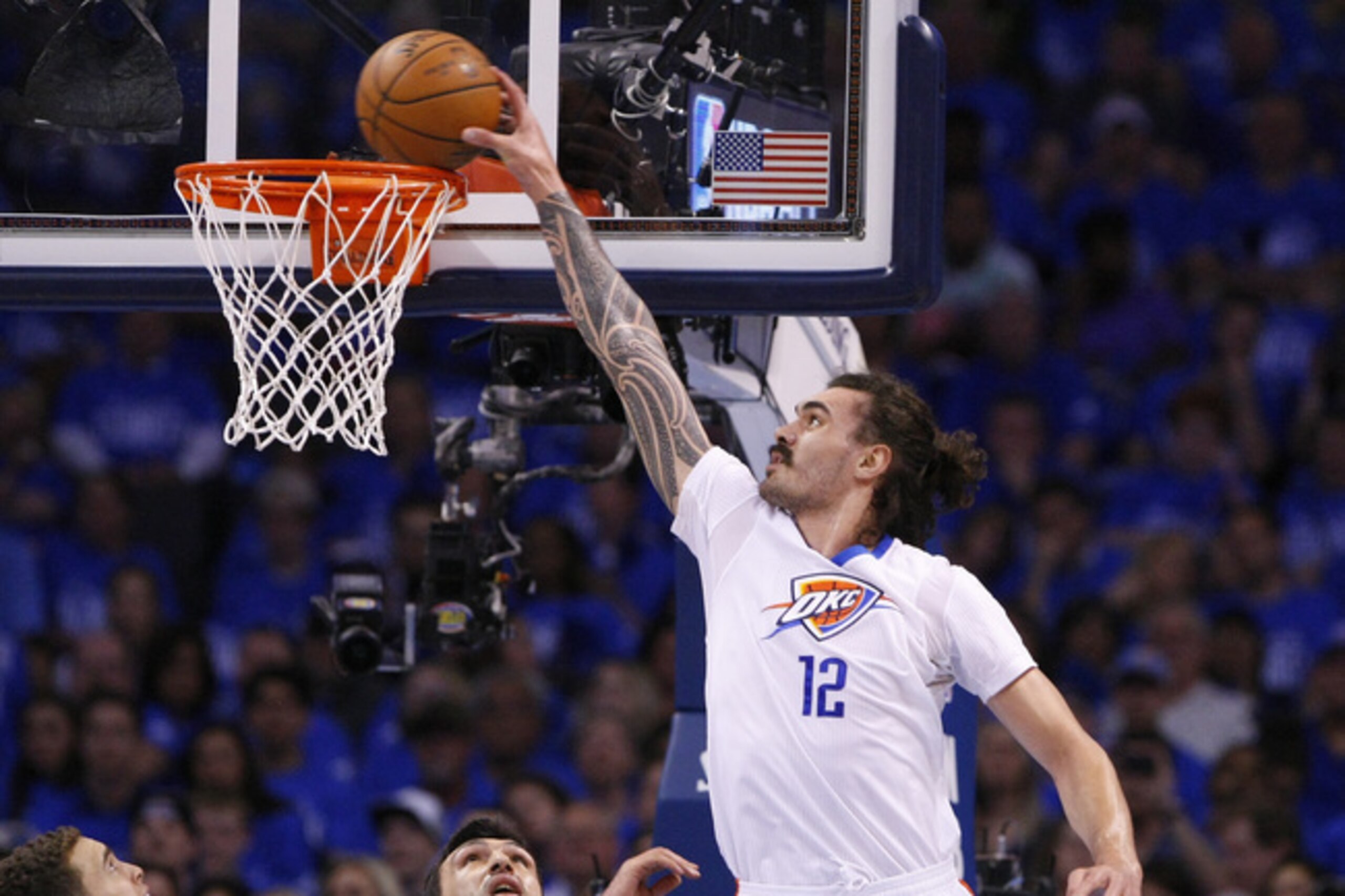 Steven Adams' domination in his matchup with Tim Duncan was an X-factor for the Thunder in the second round.