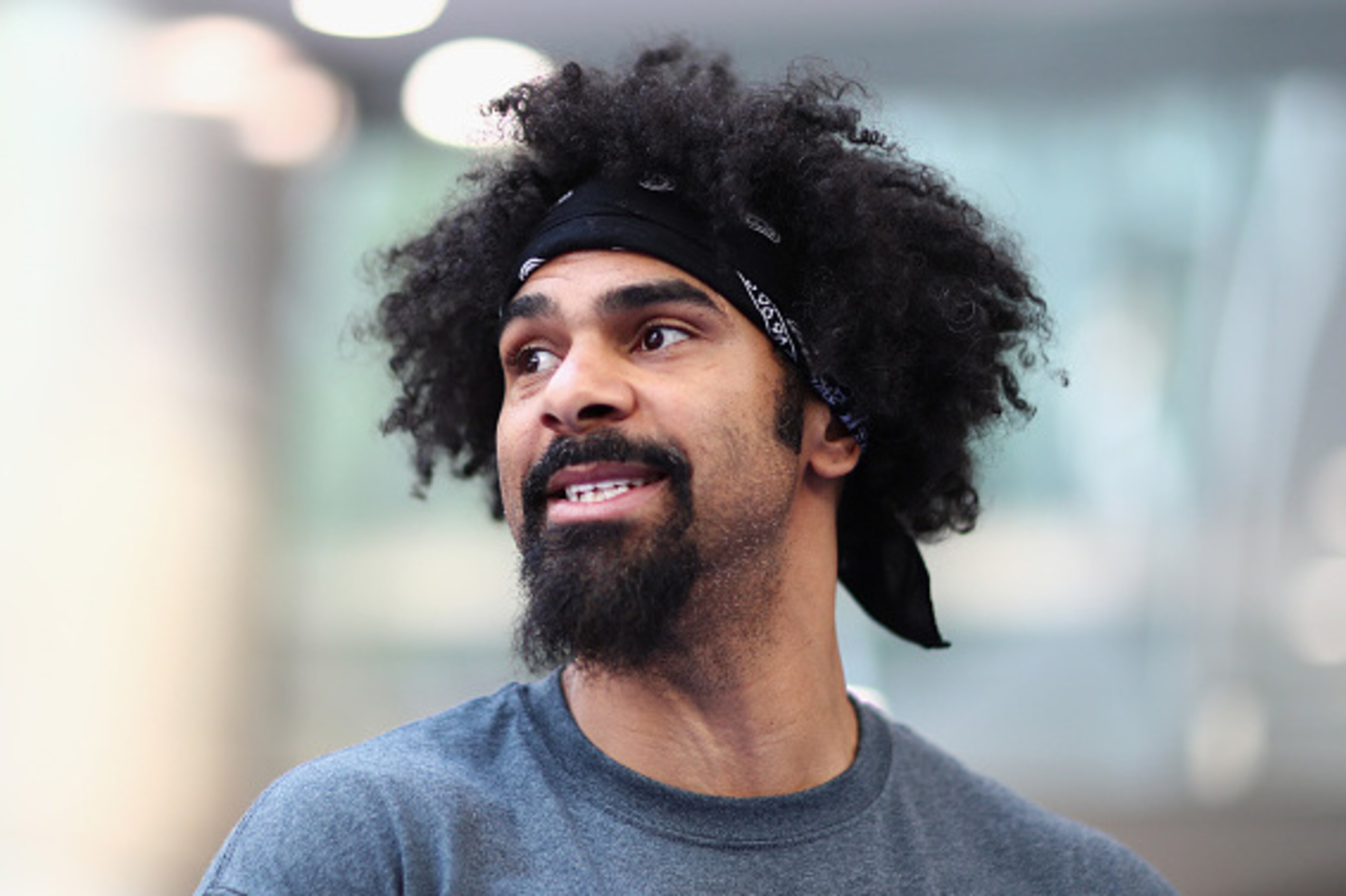 LONDON, ENGLAND - MAY 16: David Haye of Great Britain looks on during his media work out ahead of his fight against Arnold Gjergjaj at Jubilee Place, Canary Wharf on May 16, 2016 in London, England. (Photo by Julian Finney/Getty Images) LONDON, ENGLAND - MAY 16: David Haye of Great Britain looks on during his media work out ahead of his fight against Arnold Gjergjaj at Jubilee Place, Canary Wharf on May 16, 2016 in London, England. (Photo by Julian Finney/Getty Images)