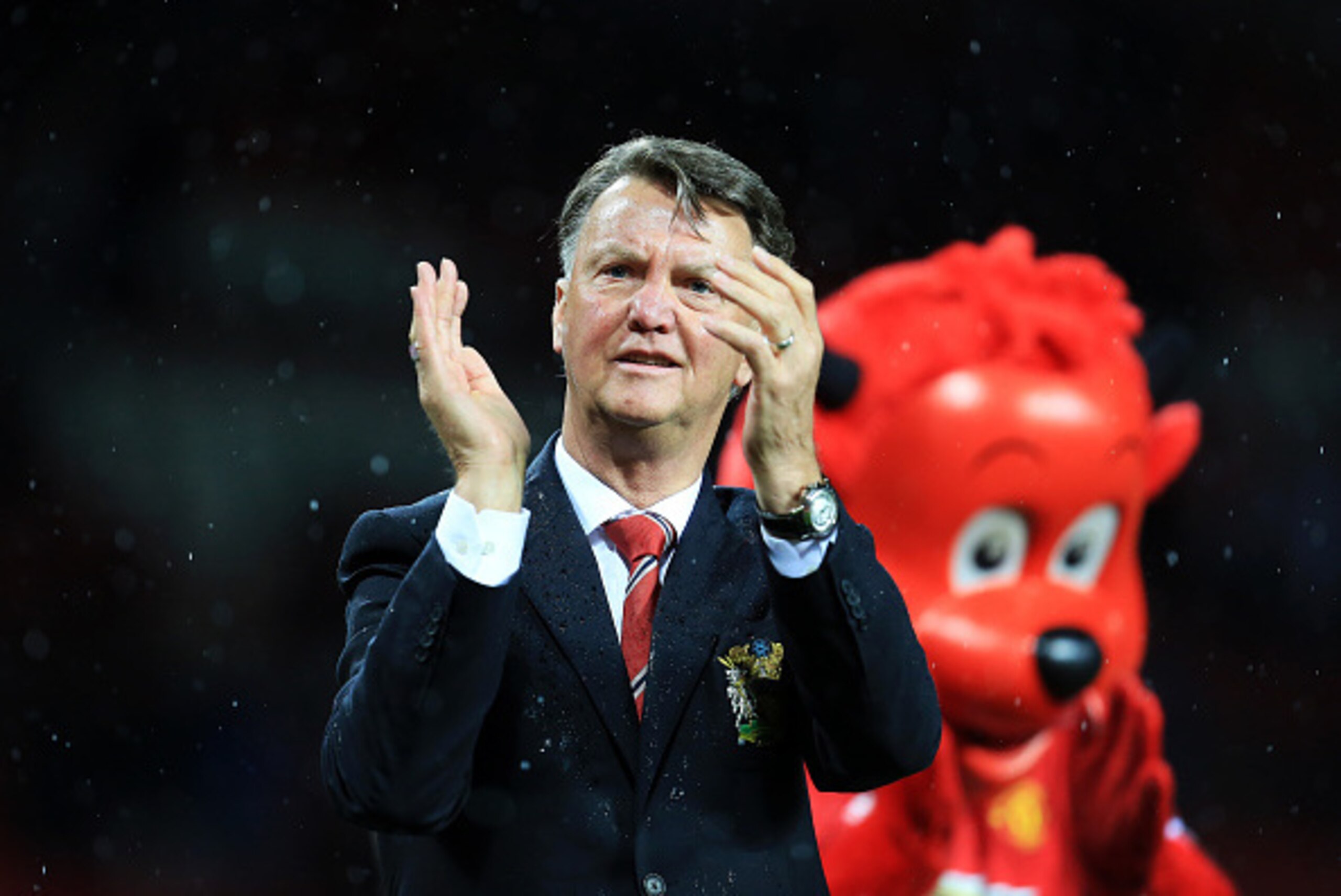 MANCHESTER, ENGLAND - MAY 17: Louis van Gaal Manager / head coach of Manchester United during the Barclays Premier League match between Manchester United and AFC Bournemouth at Old Trafford on May 17, 2016 in Manchester, England. (Photo by James Baylis - 