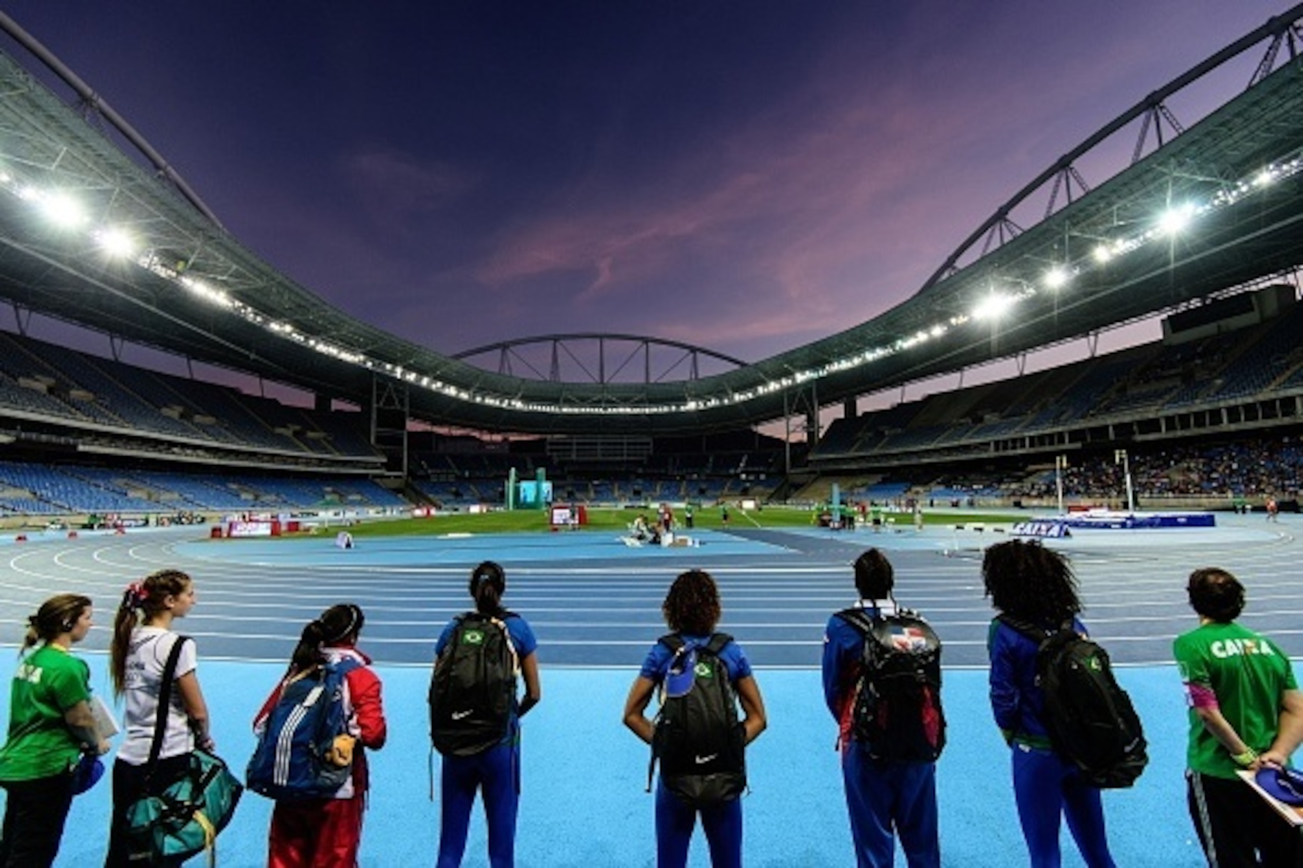 A general view of the Olympic Stadium during the Ibero American Athletics Championship, test event for Rio 2016 Olympic Games, in Rio de Janeiro on May 15, 2016.  / AFP / YASUYOSHI CHIBA        (Photo credit should read YASUYOSHI CHIBA/AFP/Getty Images)