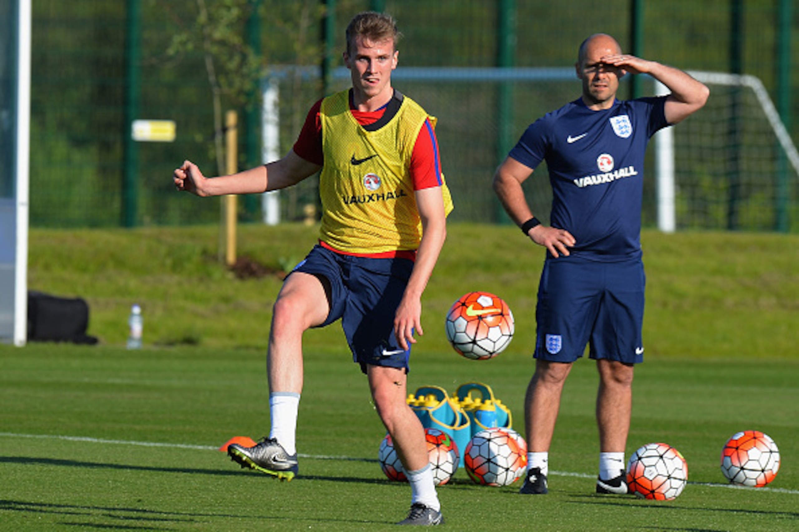 BURTON-UPON-TRENT, ENGLAND - MAY 16:  Rob Holding of England U21 during the England U21 Training Session and Press Conference at St Georges Park on May 16, 2016 in Burton-upon-Trent, England.  (Photo by Tony Marshall/Getty Images)