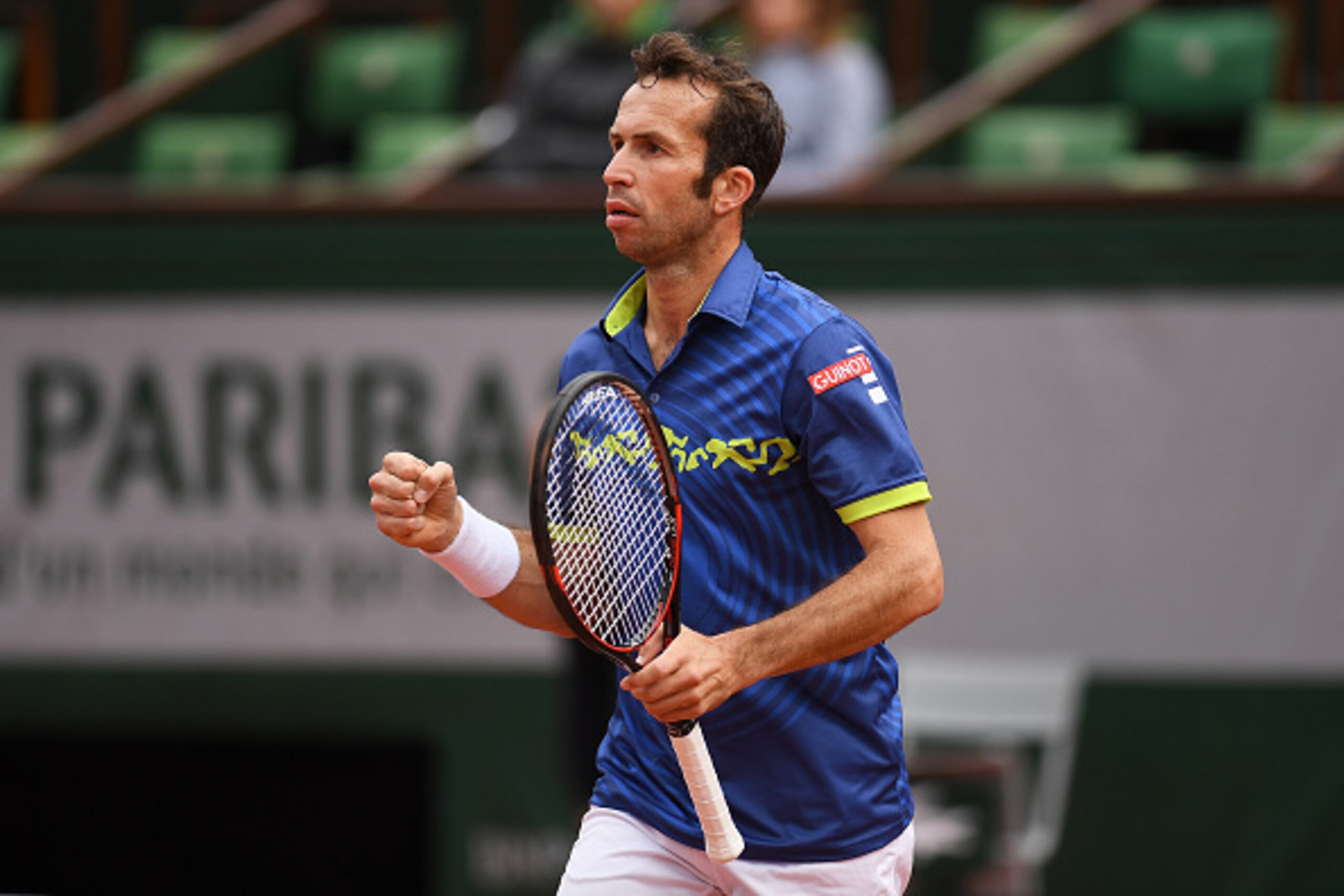PARIS, FRANCE - MAY 23: Radek Stepanek of Czech Republic reacts during the Men's Singles first round match against Andy Murray of Great Britain on day two of the 2016 French Open at Roland Garros on May 23, 2016 in Paris, France. (Photo by Dennis Grombk PARIS, FRANCE - MAY 23: Radek Stepanek of Czech Republic reacts during the Men's Singles first round match against Andy Murray of Great Britain on day two of the 2016 French Open at Roland Garros on May 23, 2016 in Paris, France. (Photo by Dennis Grombk