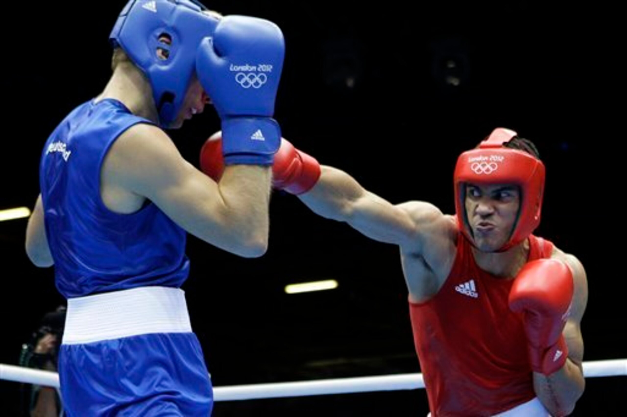 Ogogo (right) in action at the 2012 Olympics.