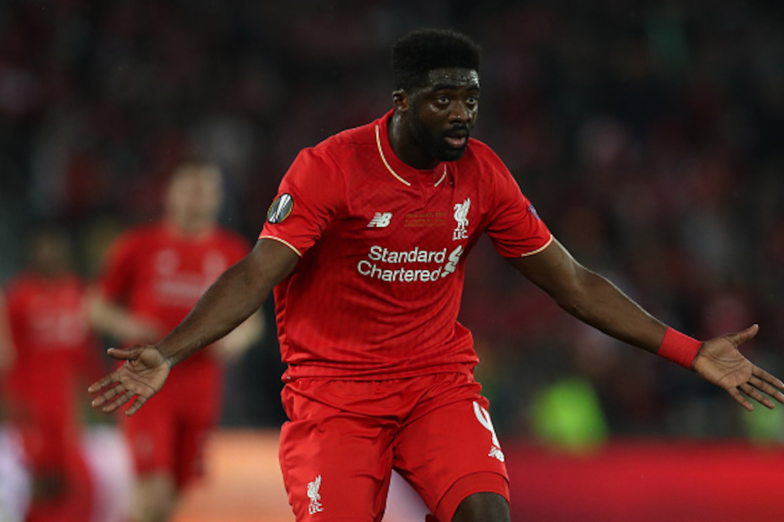 BASEL, SWITZERLAND - MAY 18:  Kolo Toure of Liverpool gestures during the UEFA Europa League Final match between Liverpool and Sevilla at St. Jakob-Park on May 18, 2016 in Basel, Switzerland . (Photo by Ian MacNicol/Getty Images)