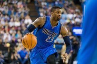 Mar 27, 2016; Sacramento, CA, USA; Dallas Mavericks guard Wesley Matthews (23) dribbles against the Sacramento Kings in the second quarter at Sleep Train Arena. Mandatory Credit: John Hefti-USA TODAY