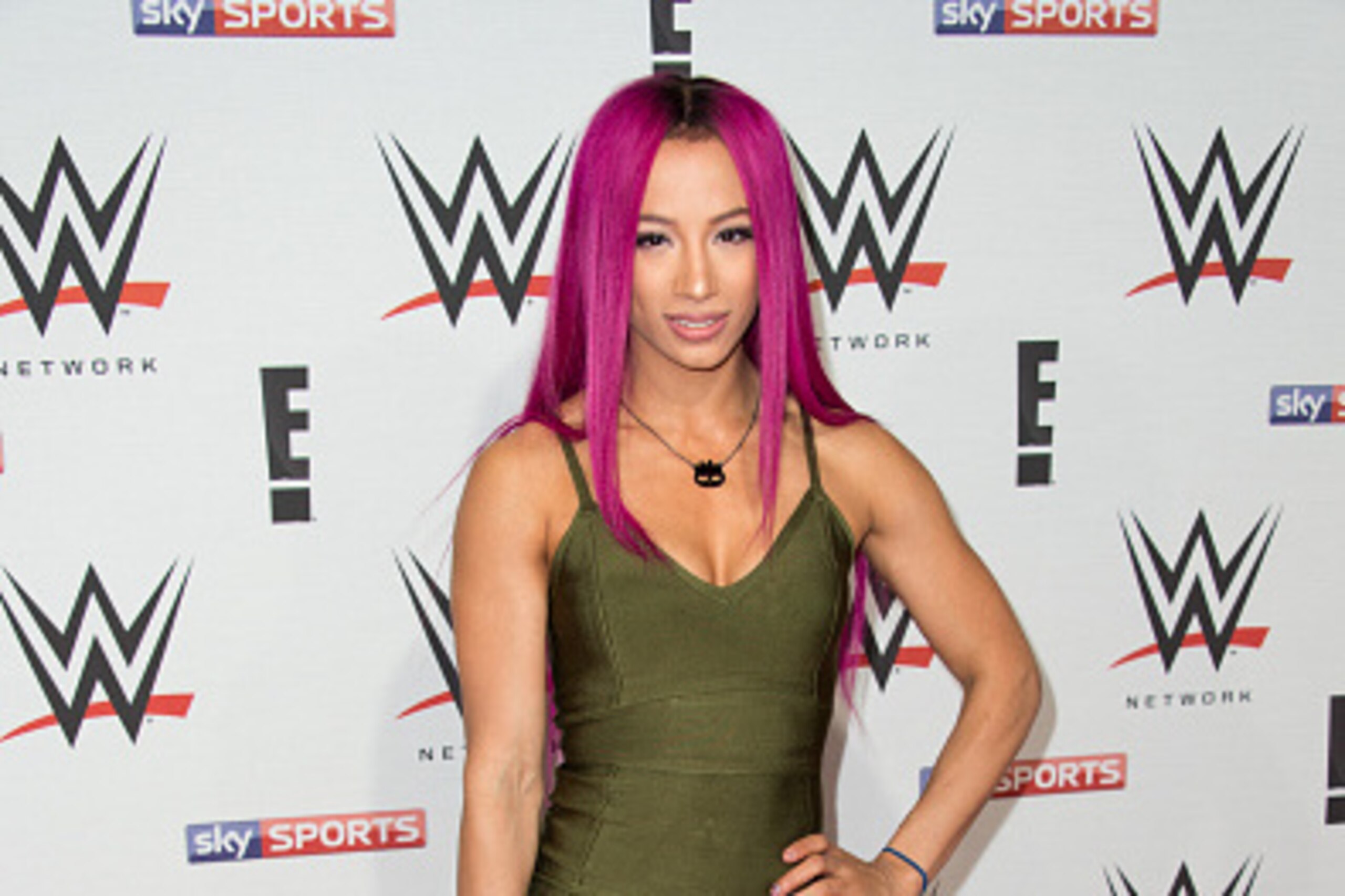 LONDON, ENGLAND - APRIL 18:  Sasha Banks arrives for WWE RAW at 02 Brooklyn Bowl on April 18, 2016 in London, England.  (Photo by Ian Gavan/Getty Images)