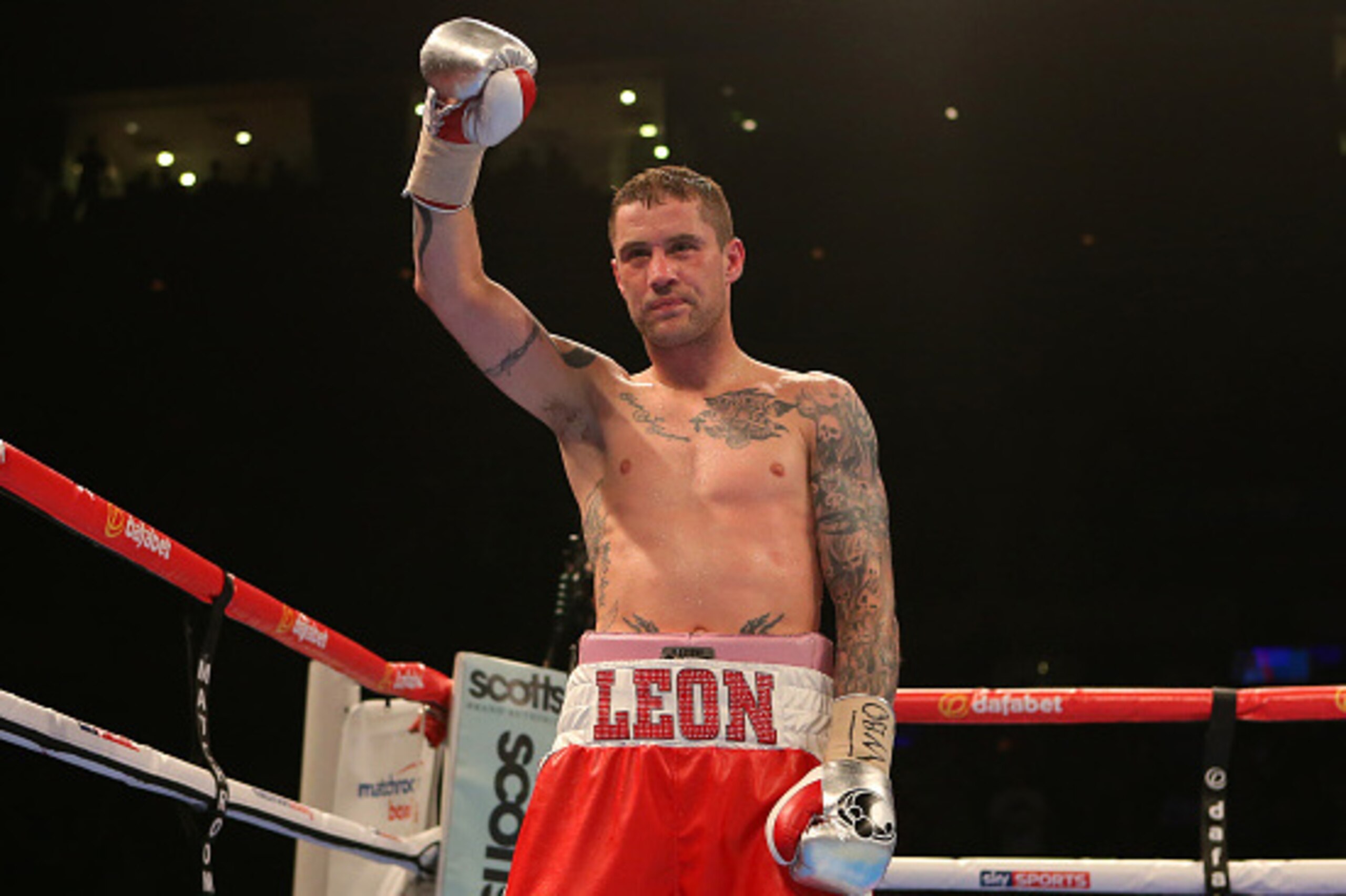 LIVERPOOL, ENGLAND - NOVEMBER 7: Ricky Burns celebrates beating Josh King during their Lightweight contest at the Echo Arena on November 7, 2015 in Liverpool, England. (Photo by Dave Thompson/Getty Images)