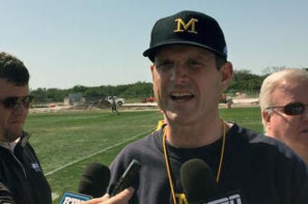 Michigan head coach Jim Harbaugh