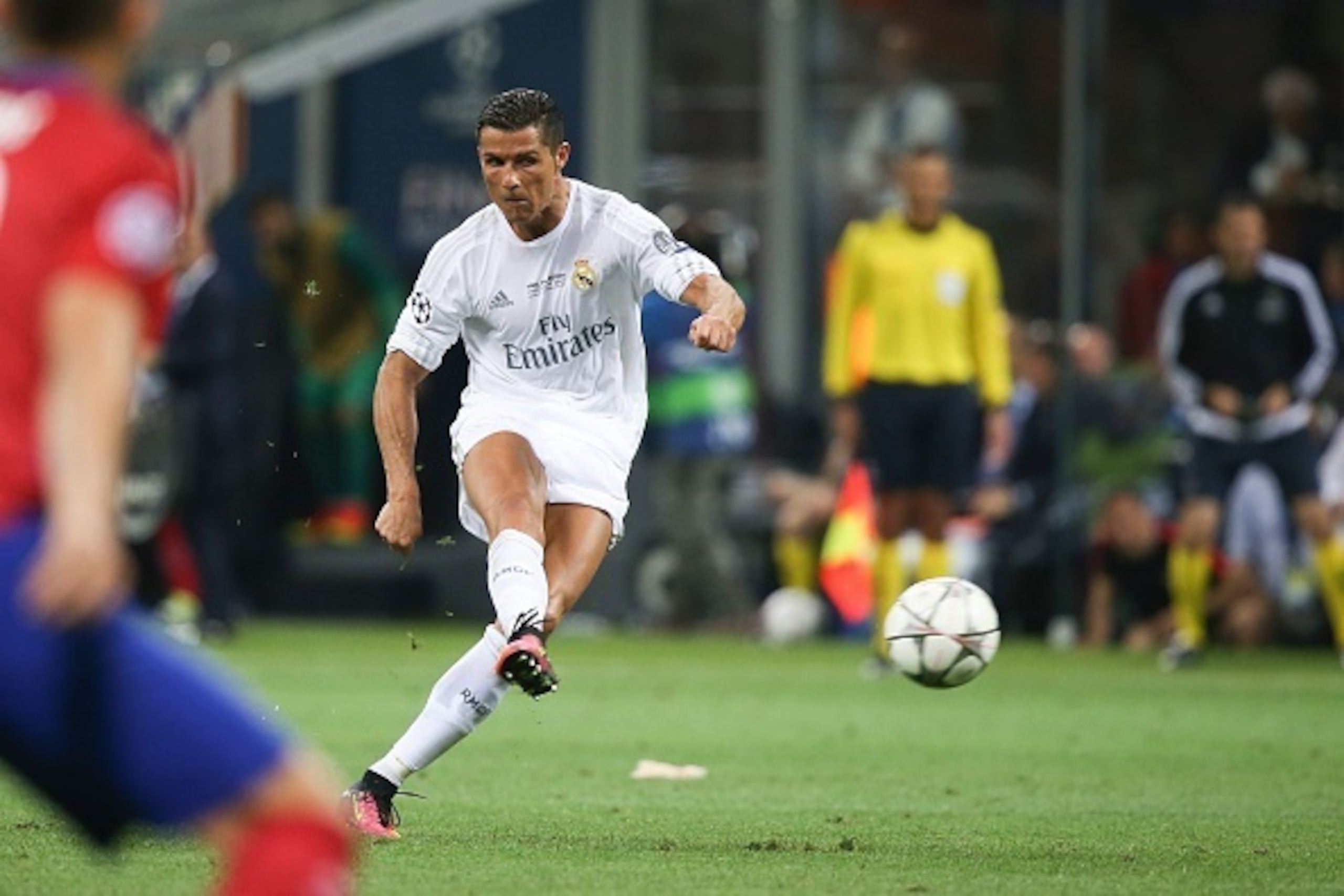 Cristiano Ronaldo of Real Madrid during the UEFA Champions League final match between Real Madrid and Atletico Madrid on May 28, 2016 at the Giuseppe Meazza San Siro stadium in Milan, Italy.(Photo by VI Images via Getty Images)