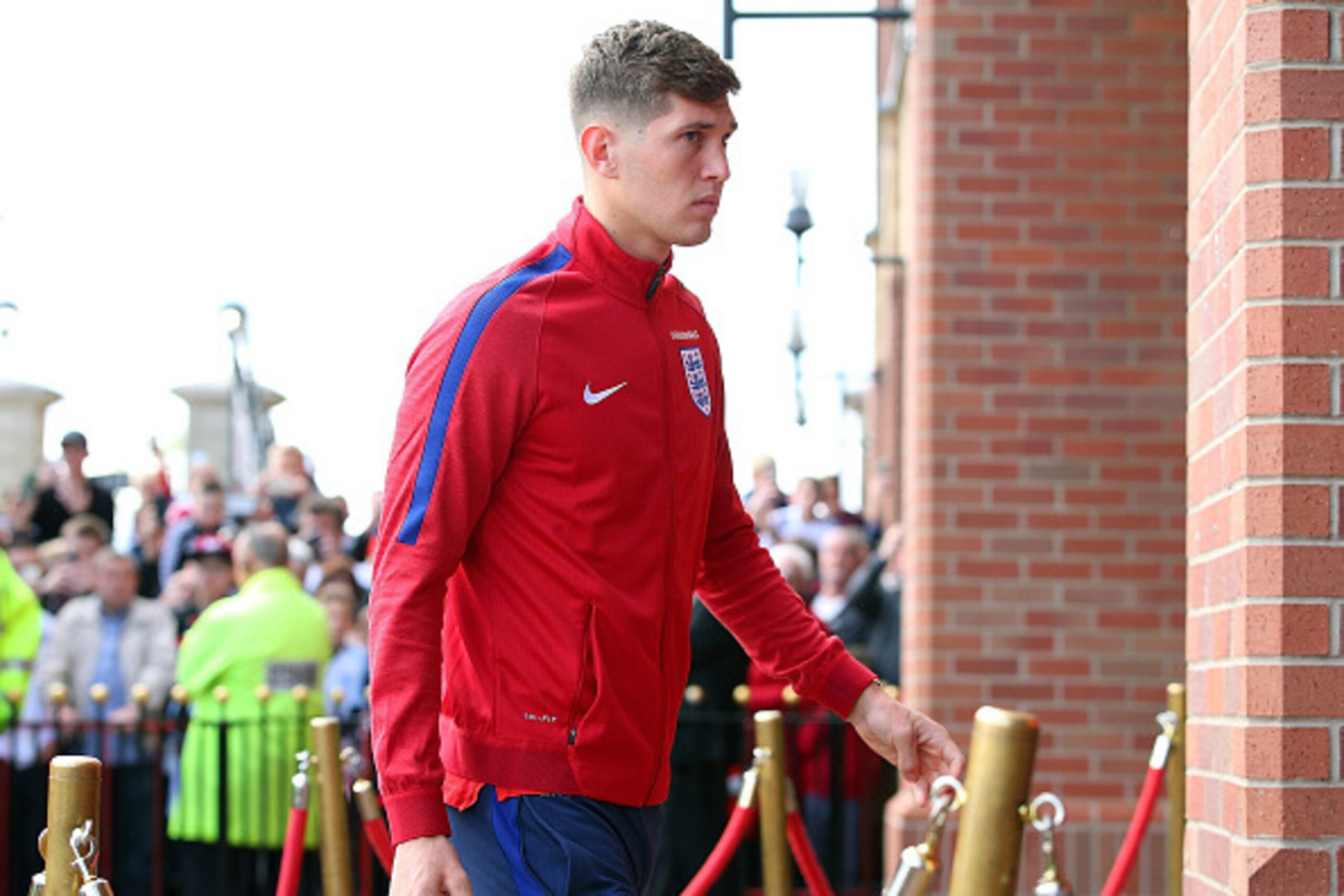 SUNDERLAND, ENGLAND - MAY 27:  John Stones of England arrives at the ground ahead of the International Friendly match between England and Australia at Stadium of Light on May 27, 2016 in Sunderland, England.  (Photo by Alex Livesey/Getty Images)