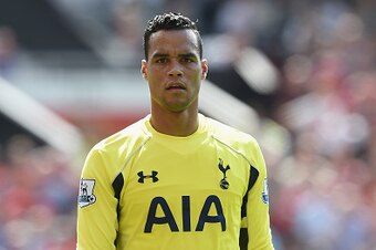 MANCHESTER, ENGLAND - AUGUST 08: Michel Vorm of Tottenham looks on during the Barclays Premier League match between Manchester United and and Tottingham Hotspur at Old Trafford, Manchester.  (Photo by Michael Regan/Getty Images)