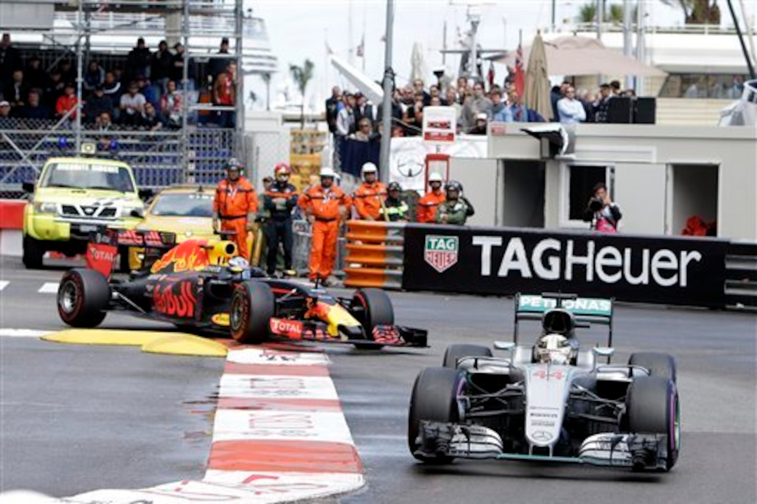 Hamilton was able to pull way from Ricciardo late on.