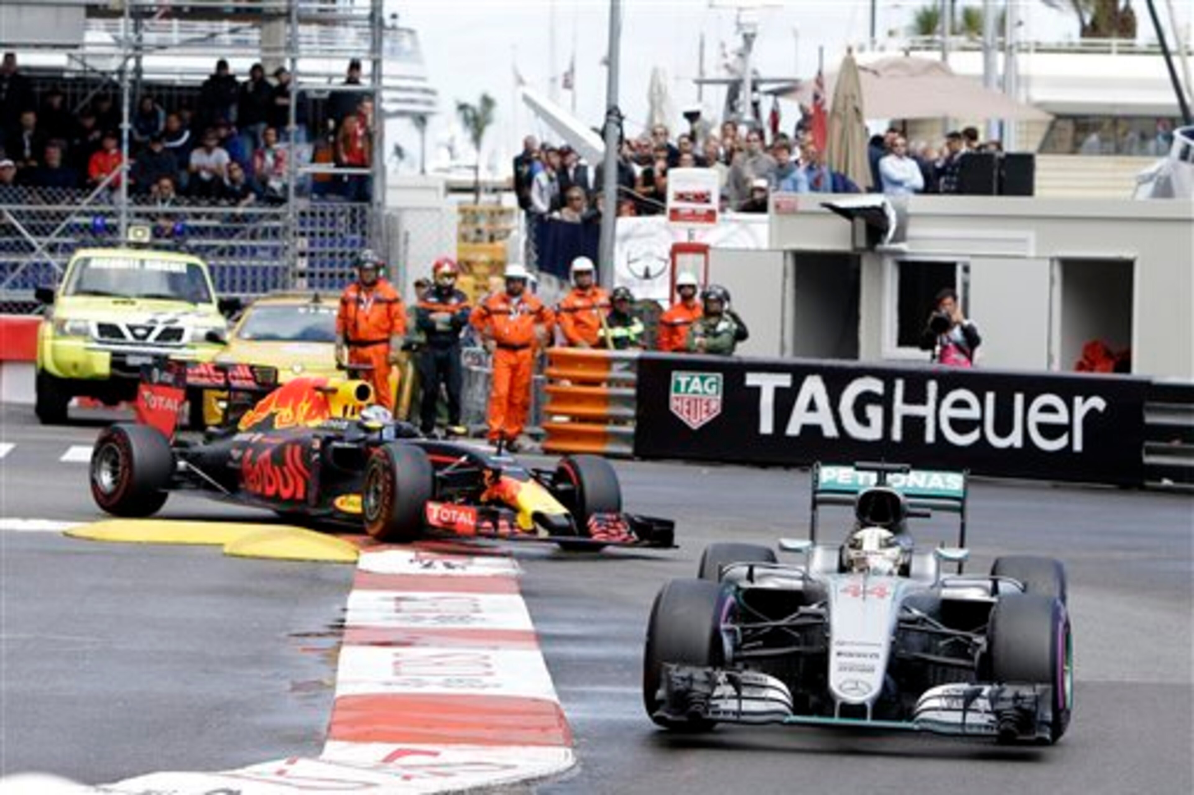 Hamilton was able to pull way from Ricciardo late on.
