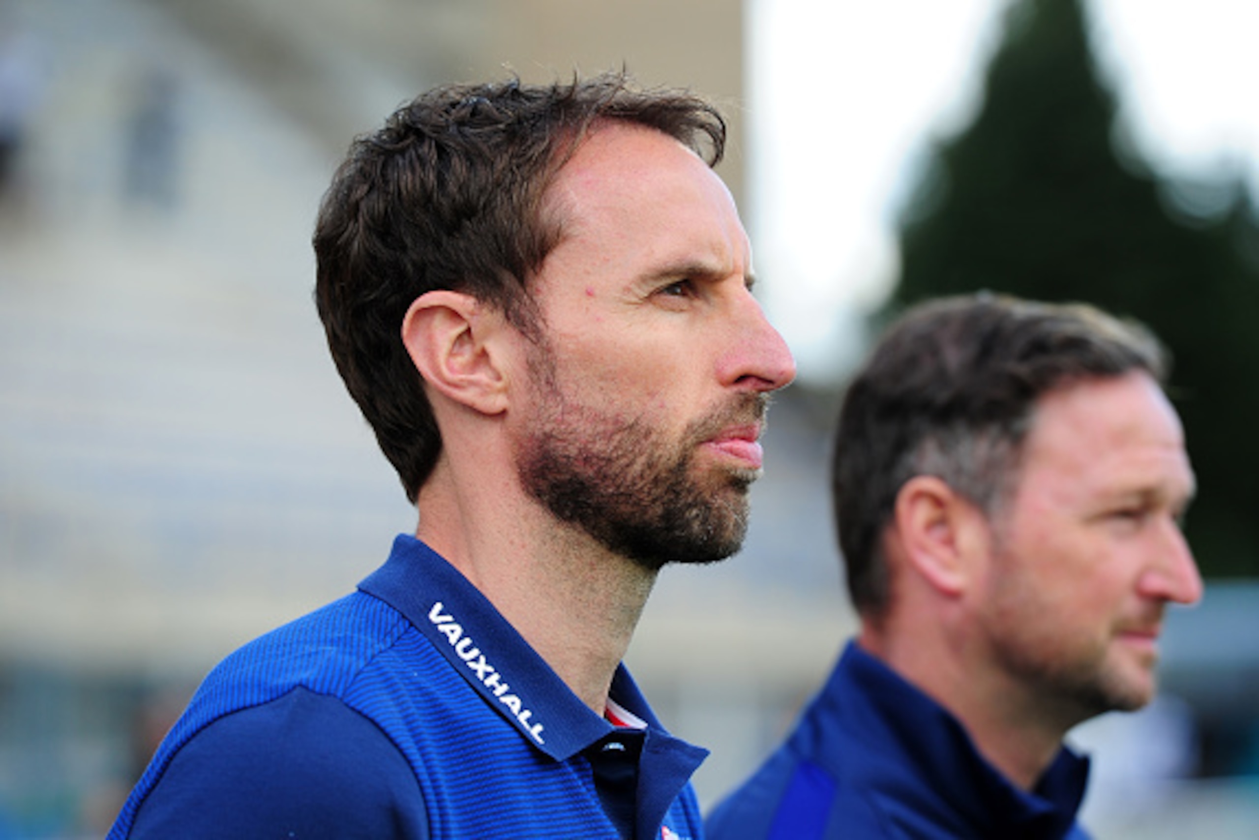 AVIGNON, FRANCE - MAY 29: Gareth Southgate, Coach of England during the Final of the Toulon Tournament between England and France at Parc Des Sports on May 29, 2016 in Avignon, France. (Photo by Harry Trump/Getty Images)