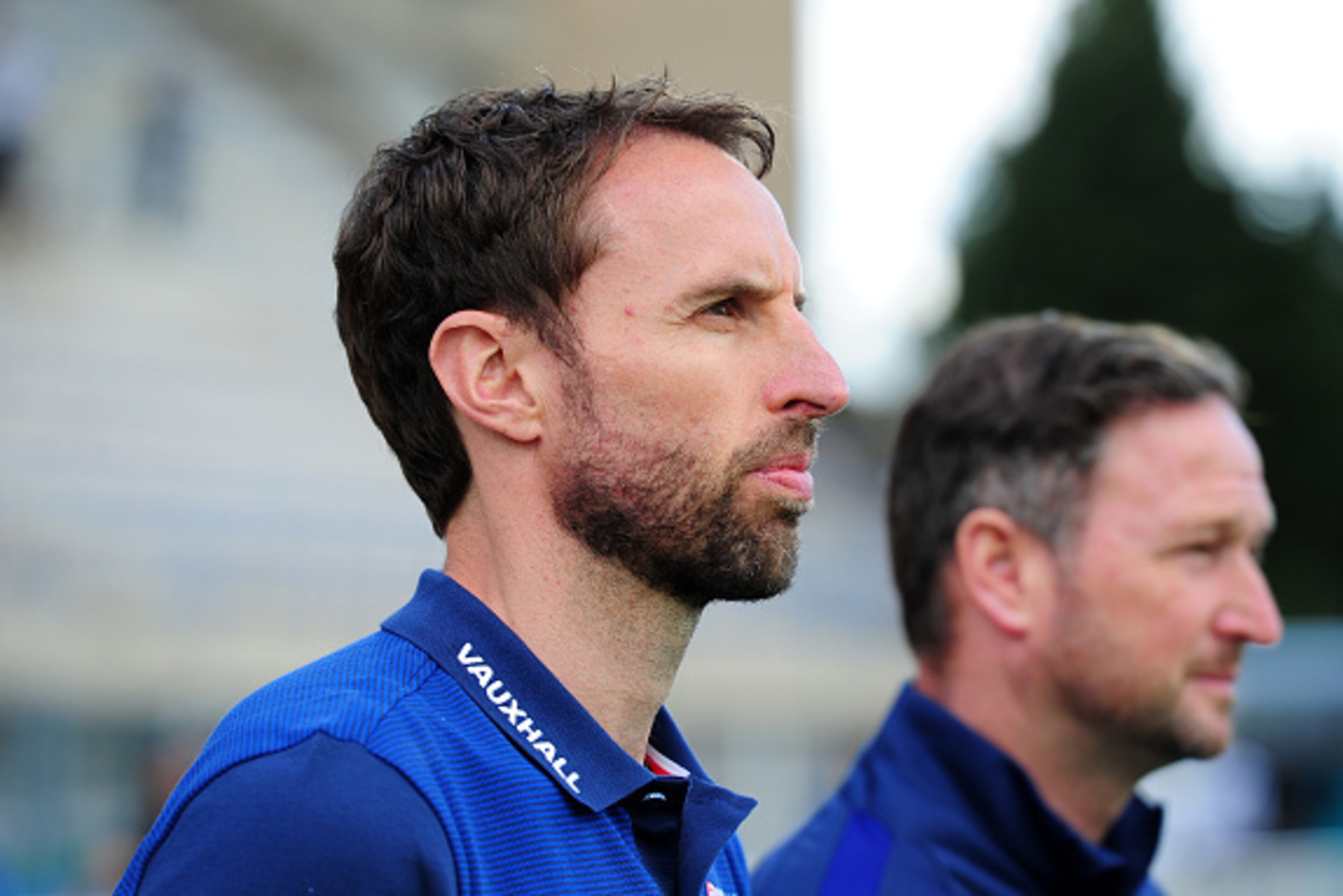 AVIGNON, FRANCE - MAY 29: Gareth Southgate, Coach of England during the Final of the Toulon Tournament between England and France at Parc Des Sports on May 29, 2016 in Avignon, France. (Photo by Harry Trump/Getty Images)