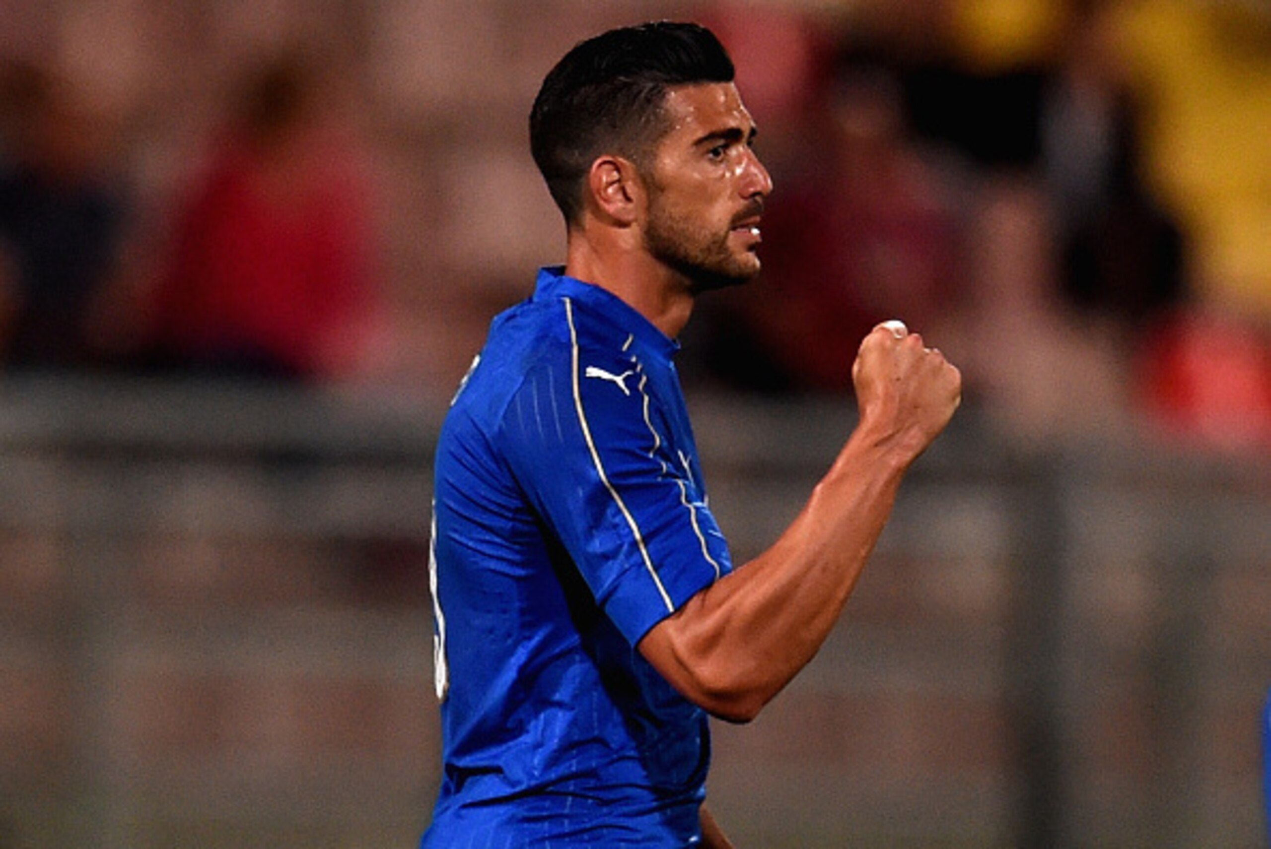 MALTA, MALTA - MAY 29:  Graziano Pelle of Italy  celebrates after scoring the opening goalduring the international friendly between Italy and Scotland on May 29, 2016 in Malta, Malta.  (Photo by Claudio Villa/Getty Images)