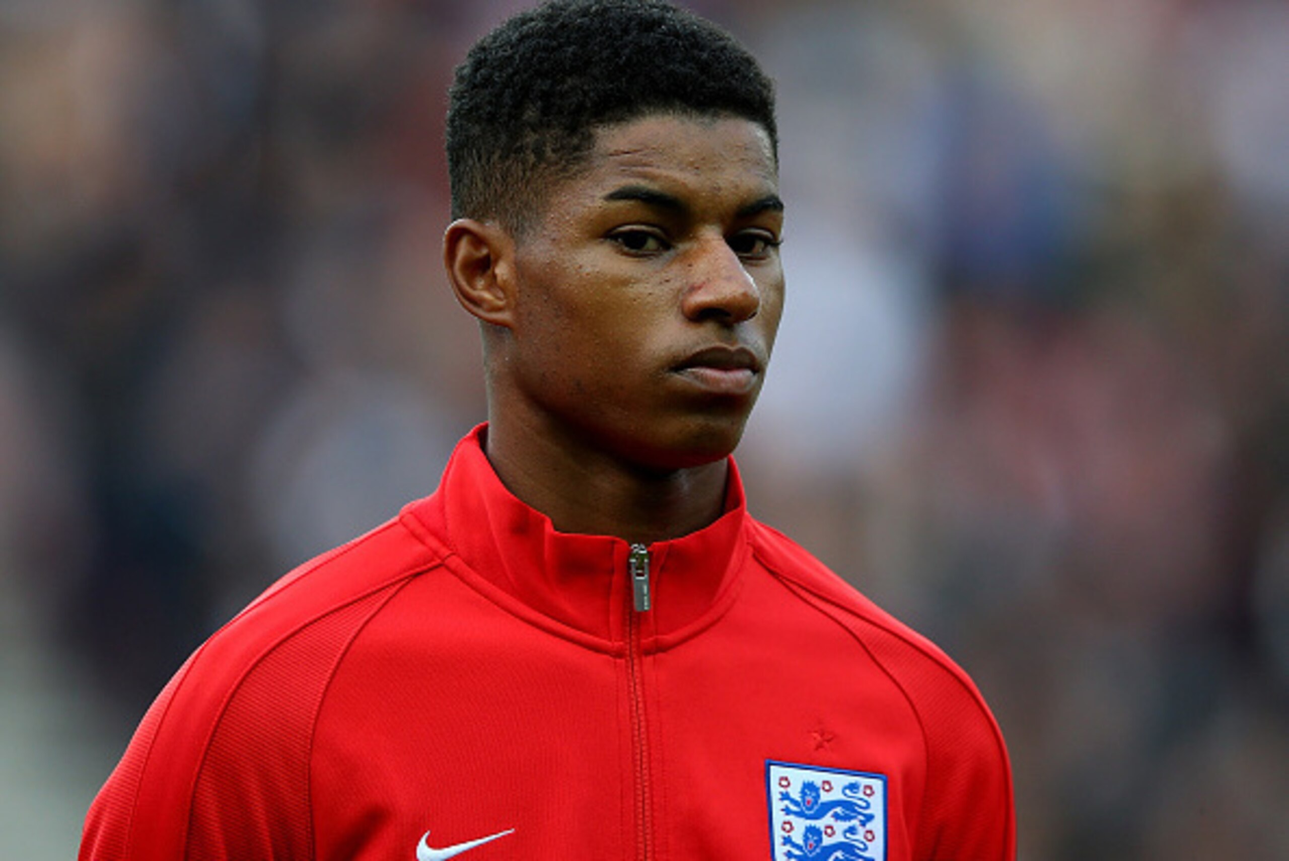 SUNDERLAND, ENGLAND - MAY 27: Marcus Rashford of England looks on ahead of the International Friendly match between England and Australia at Stadium of Light on May 27, 2016 in Sunderland, England. (Photo by Alex Livesey/Getty Images) SUNDERLAND, ENGLAND - MAY 27: Marcus Rashford of England looks on ahead of the International Friendly match between England and Australia at Stadium of Light on May 27, 2016 in Sunderland, England. (Photo by Alex Livesey/Getty Images)