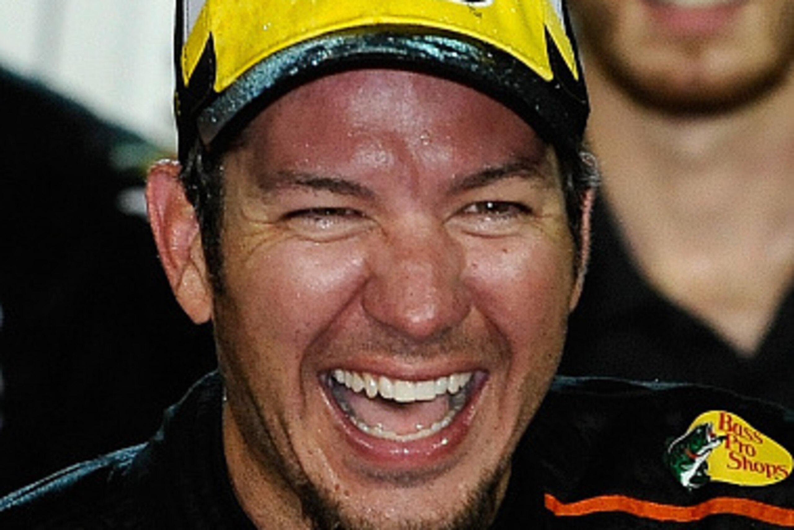 CHARLOTTE, NC - MAY 29: Martin Truex Jr., driver of the #78 Bass Pro Shops/Tracker Toyota, celebrates in Victory Lane after winning the NASCAR Sprint Cup Series Coca-Cola 600 at Charlotte Motor Speedway on May 29, 2016 in Charlotte, North Carolina.  (Phot