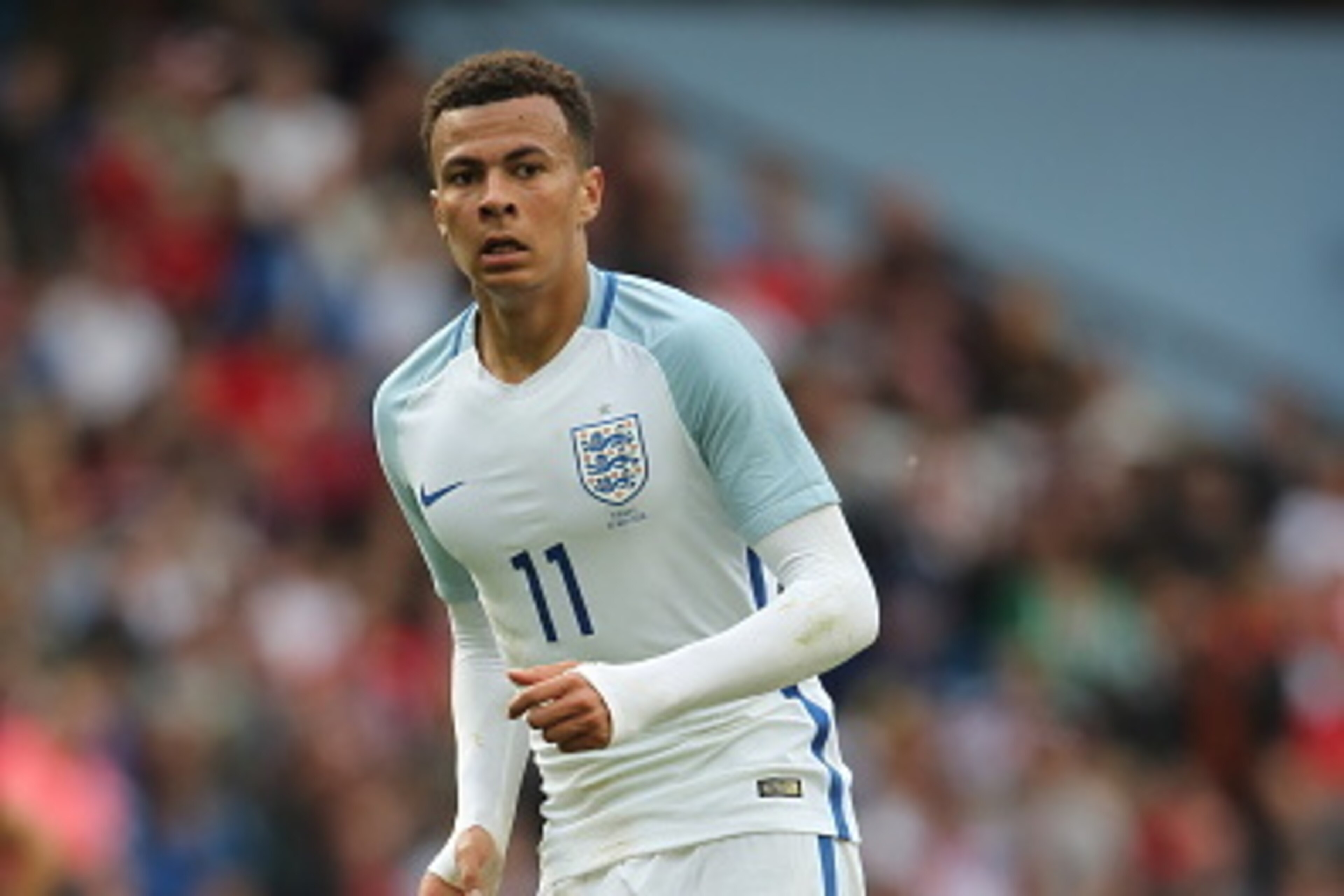 MANCHESTER, ENGLAND - MAY 22: Dele Alli of England during the International Friendly match between England and Turkey at Etihad Stadium on May 22, 2016 in Manchester, England. (Photo by Matthew Ashton - AMA/Getty Images)