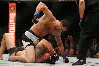 Rockhold finished Weidman with devastating ground strikes at UFC 194.