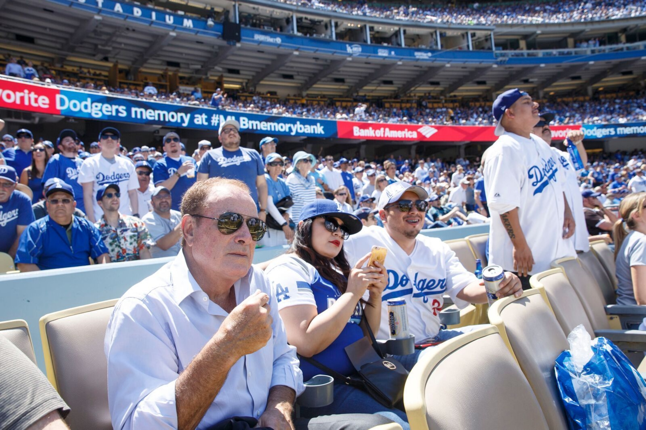 Even Al Michaels announces into a pretend microphone now and then.