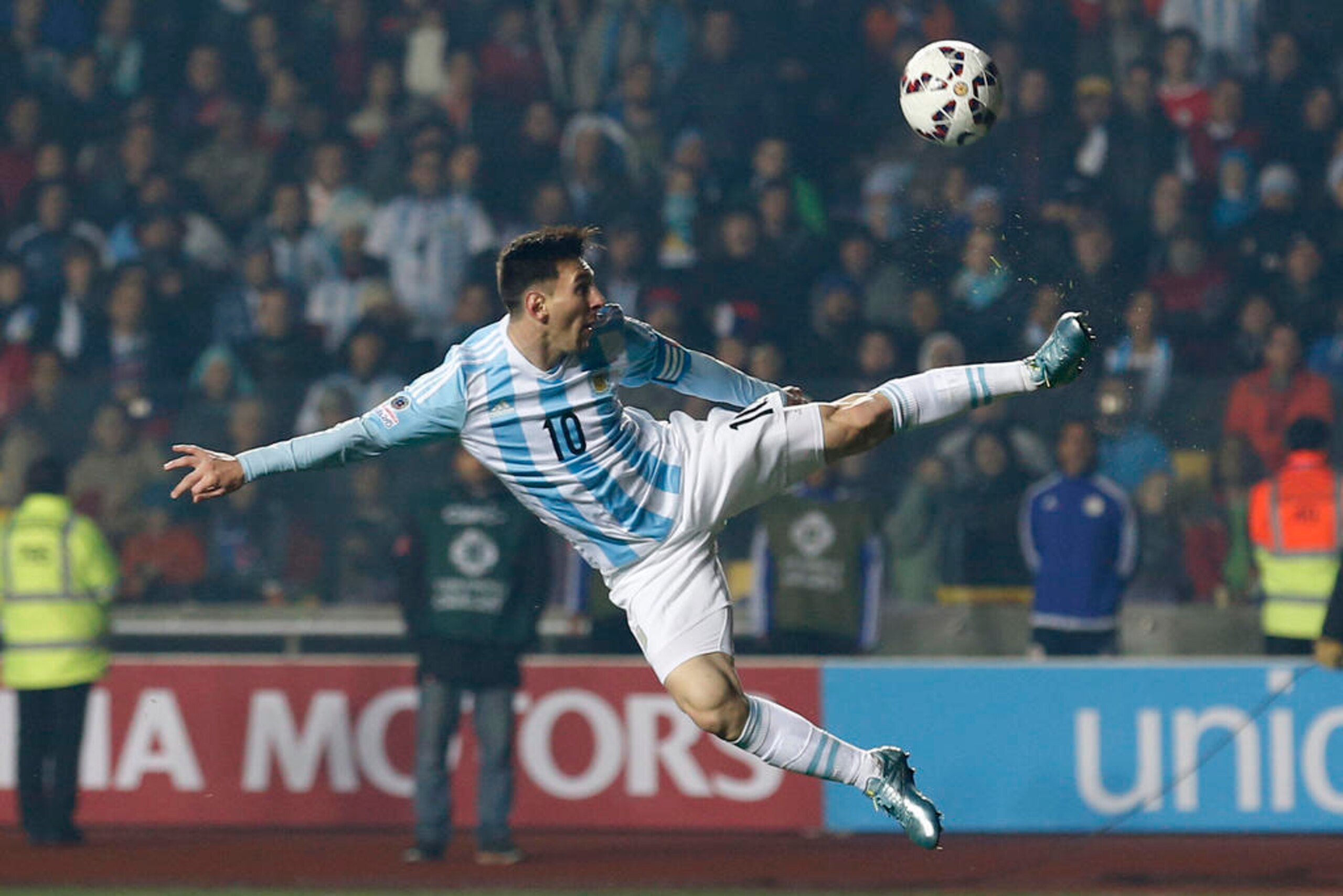 Messi suffered a knock against Honduras in May.