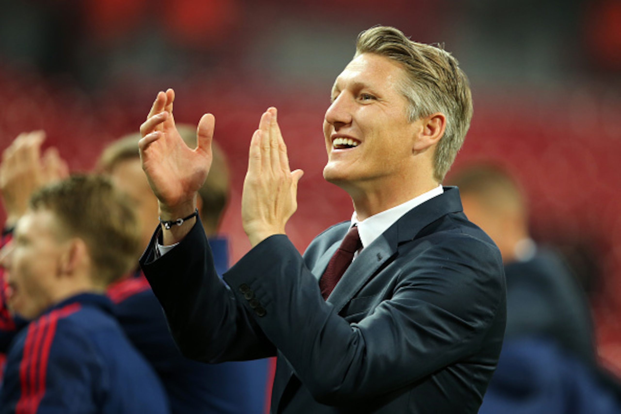 LONDON, ENGLAND - MAY 21: LONDON, ENGLAND - MAY 21: Bastian Schweinsteiger of Manchester United after The Emirates FA Cup final match between Manchester United and Crystal Palace at Wembley Stadium on May 21, 2016 in London, England. (Photo by Matthew As LONDON, ENGLAND - MAY 21: LONDON, ENGLAND - MAY 21: Bastian Schweinsteiger of Manchester United after The Emirates FA Cup final match between Manchester United and Crystal Palace at Wembley Stadium on May 21, 2016 in London, England. (Photo by Matthew As