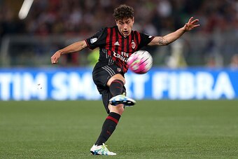 ROME, ITALY - MAY 21: Davide Calabria of AC Milan in action during the TIM Cup match between AC Milan and Juventus FC at Stadio Olimpico on May 21, 2016 in Rome, Italy.  (Photo by Gabriele Maltinti/Getty Images)